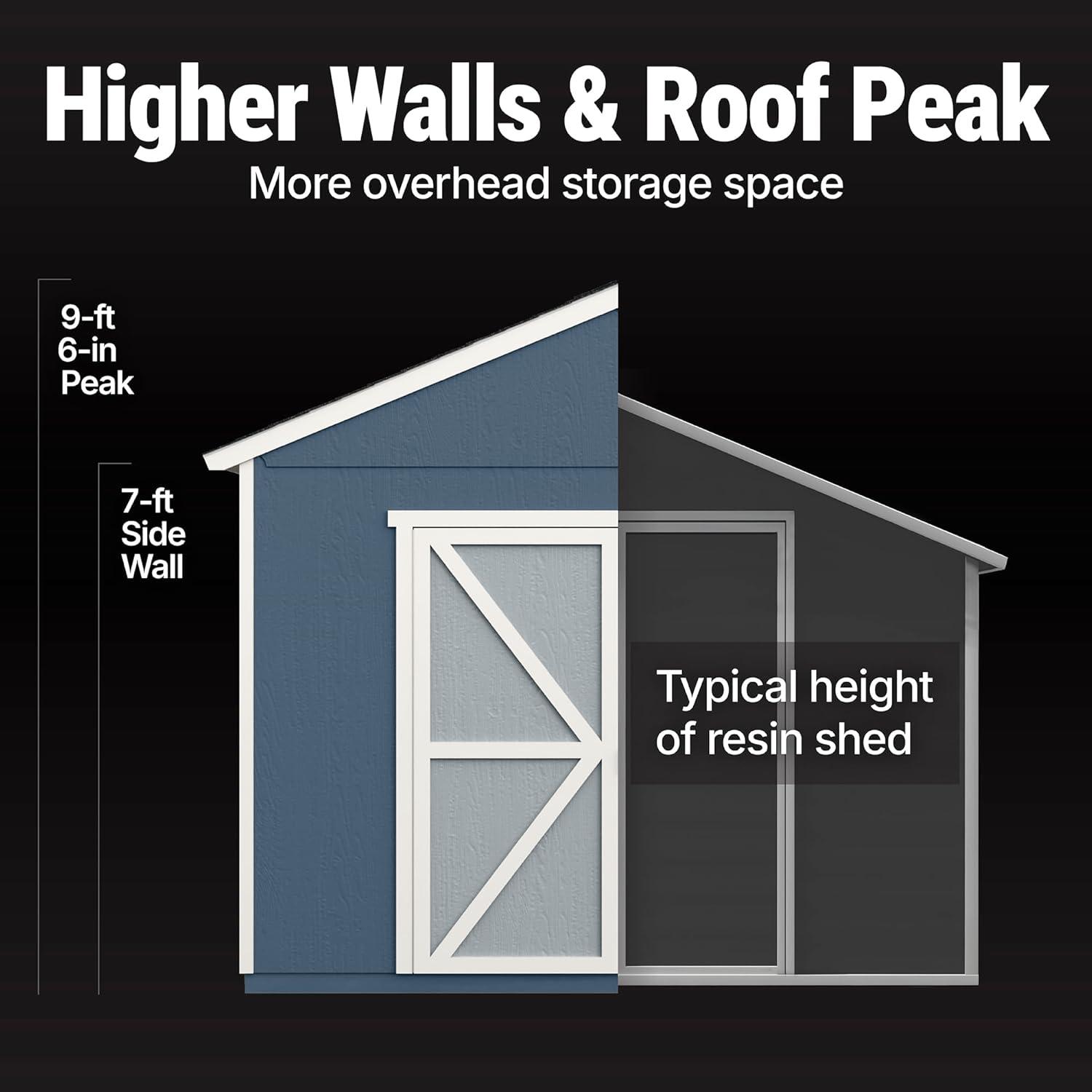Handy Home Rookwood 10 ft. W x 10 ft. D Wood Storage Shed