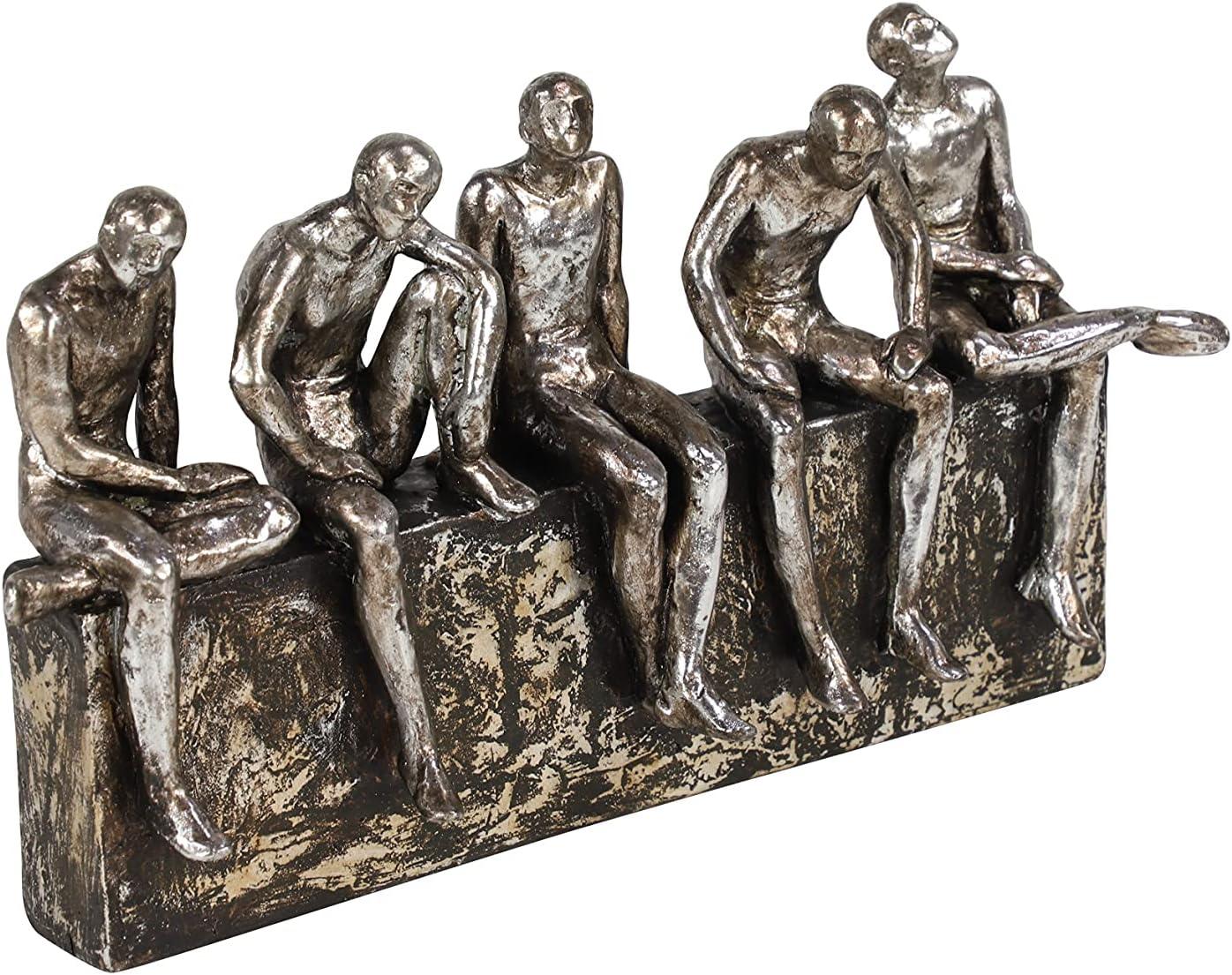 Deco 79 Polystone Leaf Palm Sculpture, 19" x 4" x 16", Gold