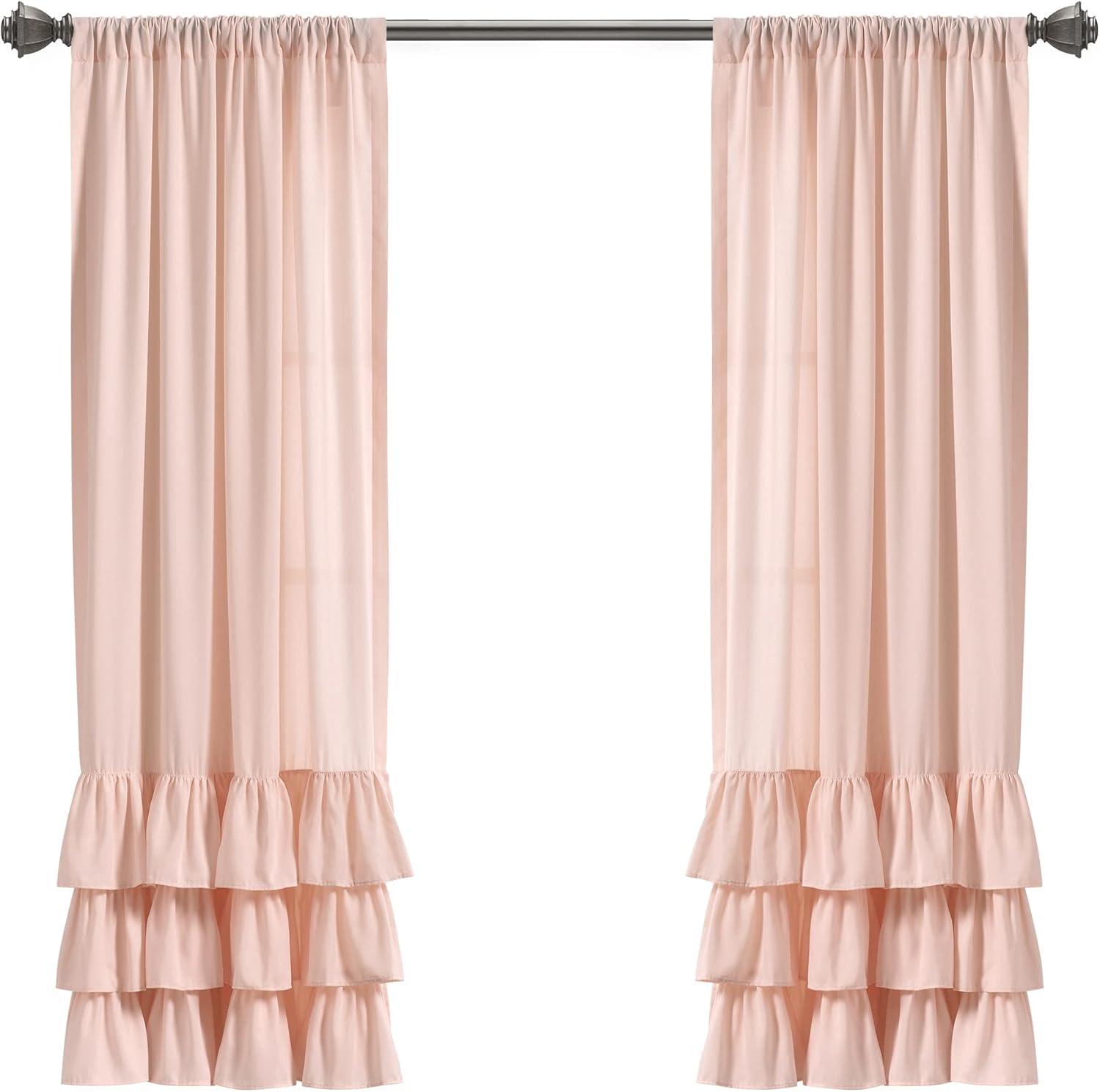 Lush Decor Polyester Sheer Curtain Pair (Set of 2)