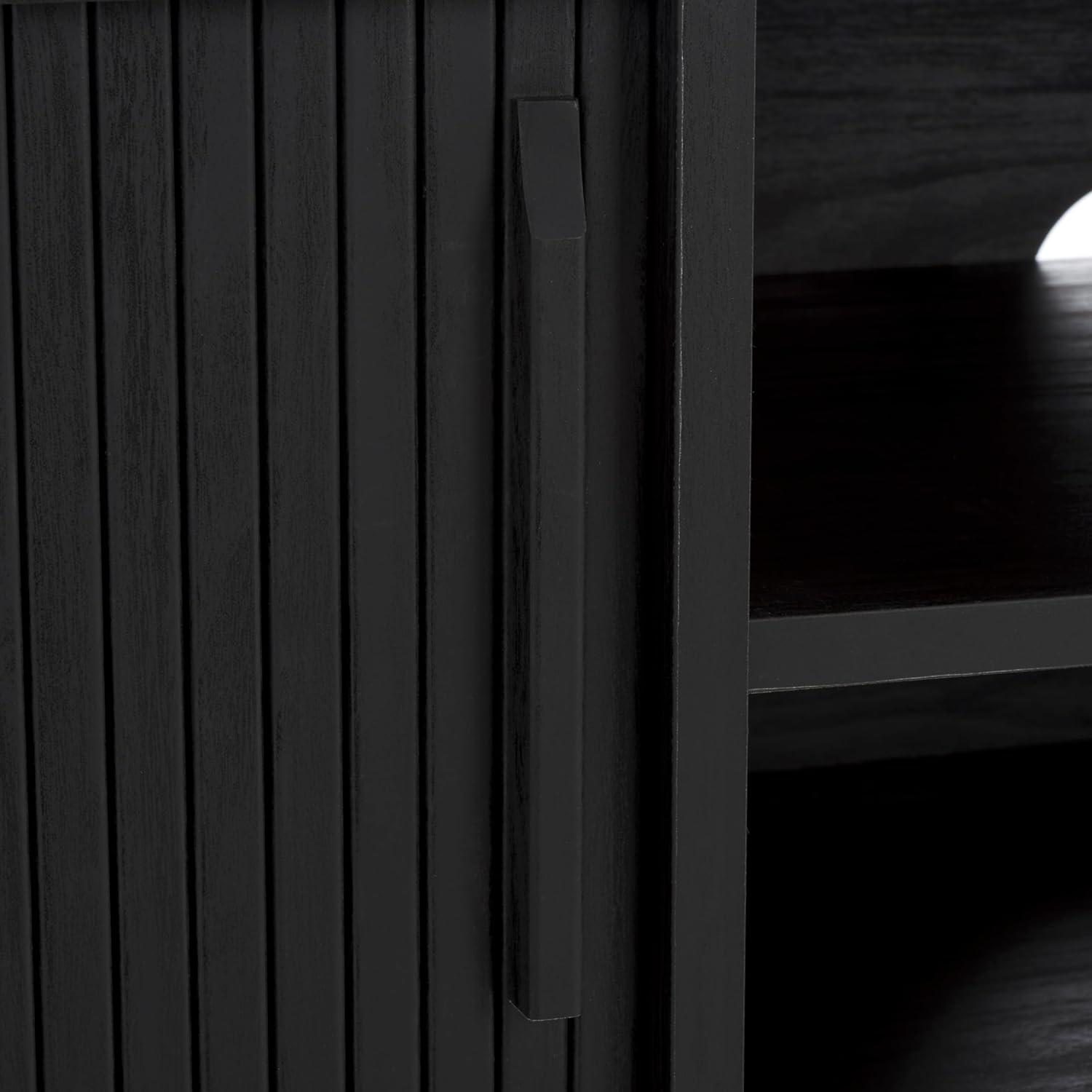 Aphra 2 Door 2 Shelf Media Stand - MED9624 - Black - Safavieh