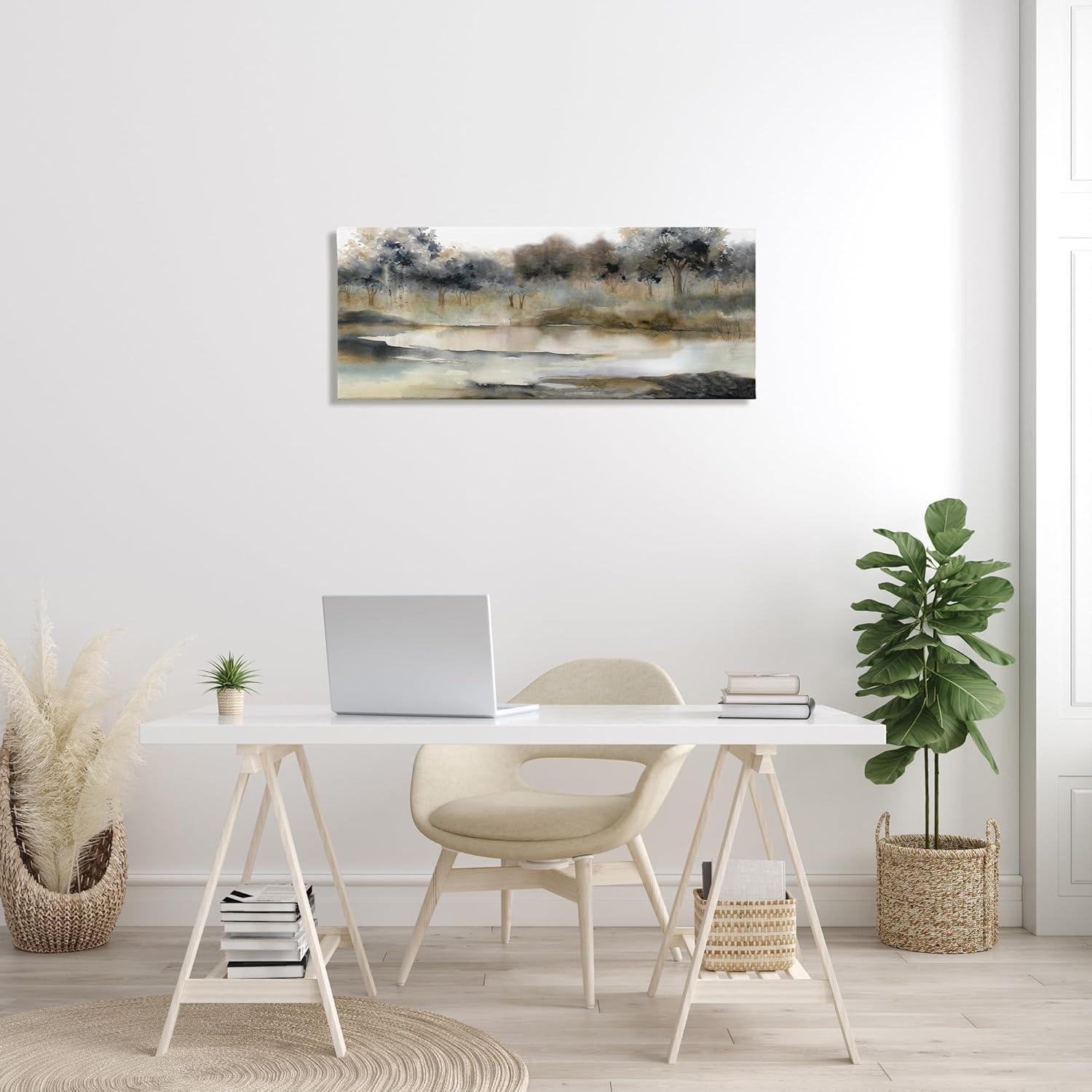 Stupell Industries " Trees By Lakeside Landscape " by Carol Robinson Painting Print