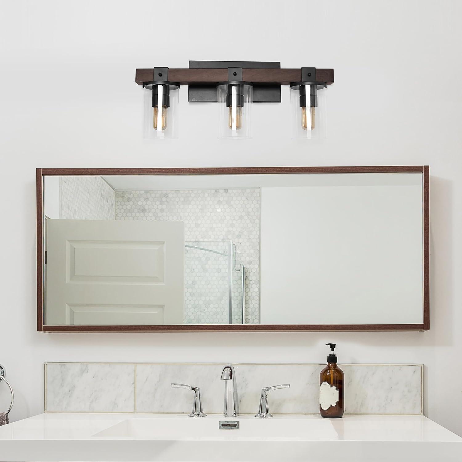 Industrial Rustic Lantern Restored Bath Vanity Ceiling - Elegant Designs