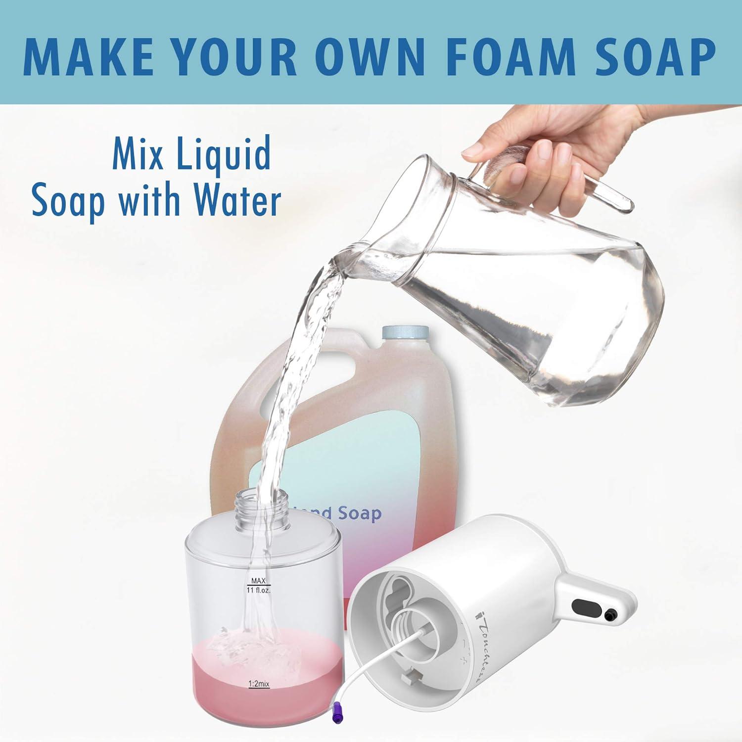 iTouchless Automatic Stainless Steel Foaming Soap Dispenser