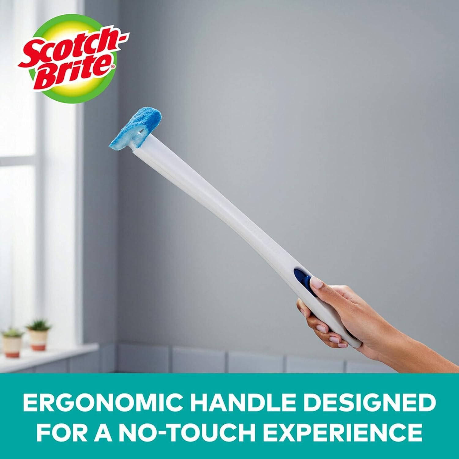 Scotch-Brite Disposable Toilet Scrubber Cleaning System, 1 Wand/ 5 Refill Sponges