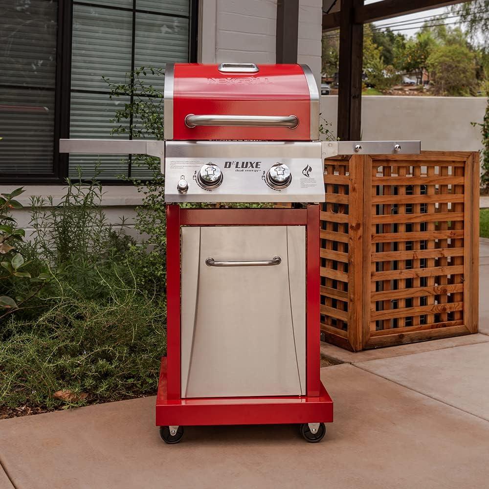 Nexgrill Deluxe 2-Burner Propane Barbecue Gas Grill, Red, 720-0864R