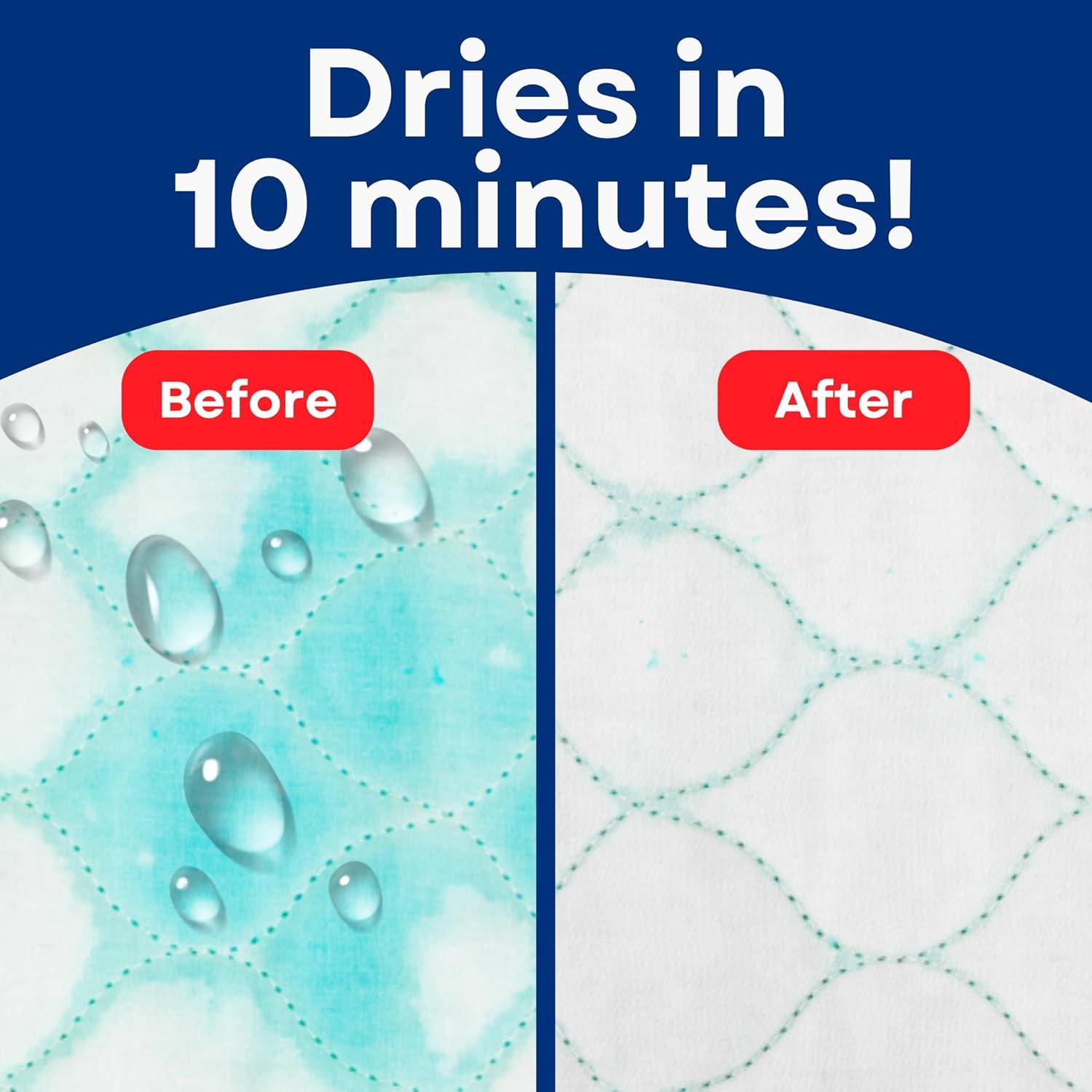 RMS Reusable & Washable Absorbent Waterproof Bed Pad Incontinence Protection, Blue, 24" x 36"