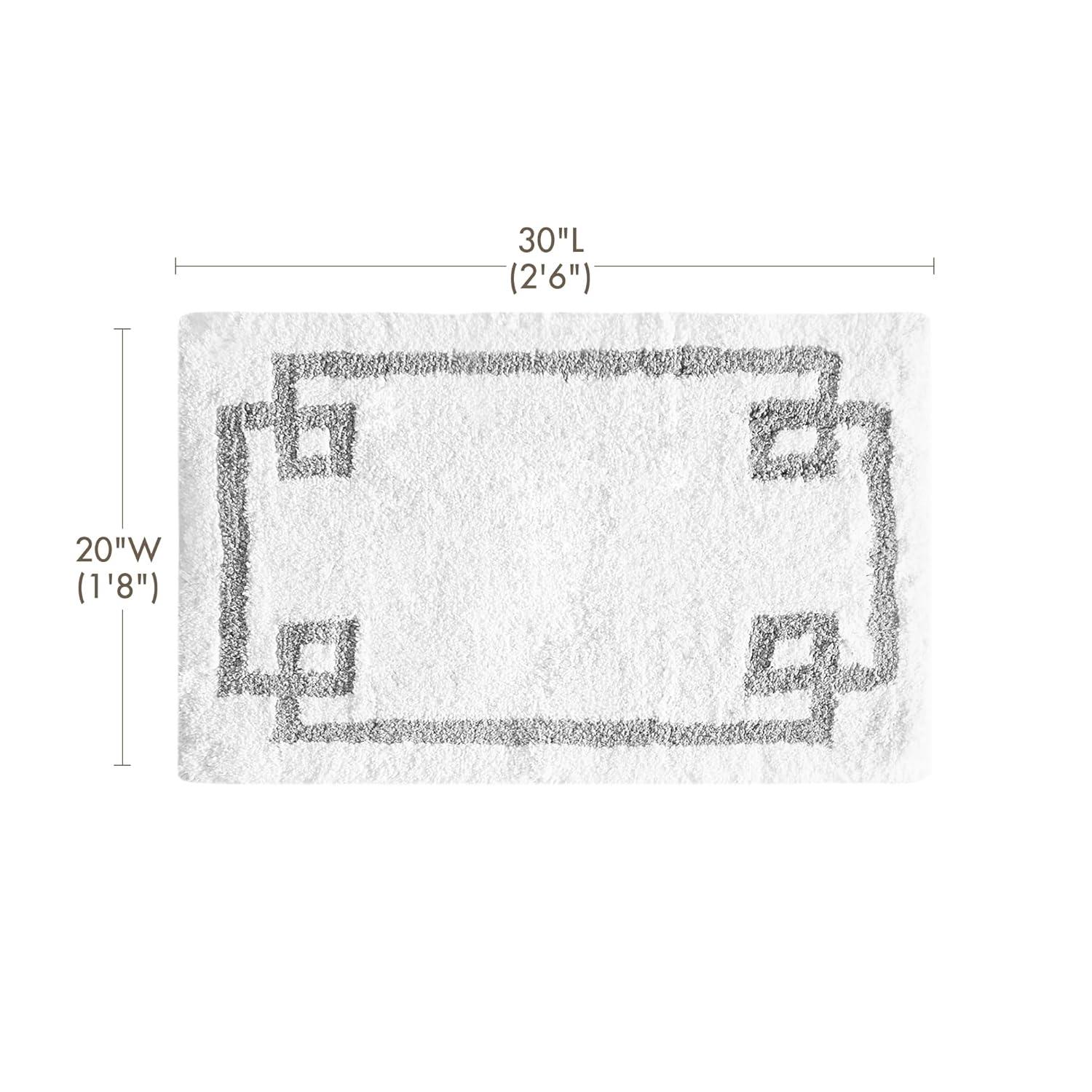 Madison Park 100% Cotton Tufted Bath Rug with Non-Slip Backing