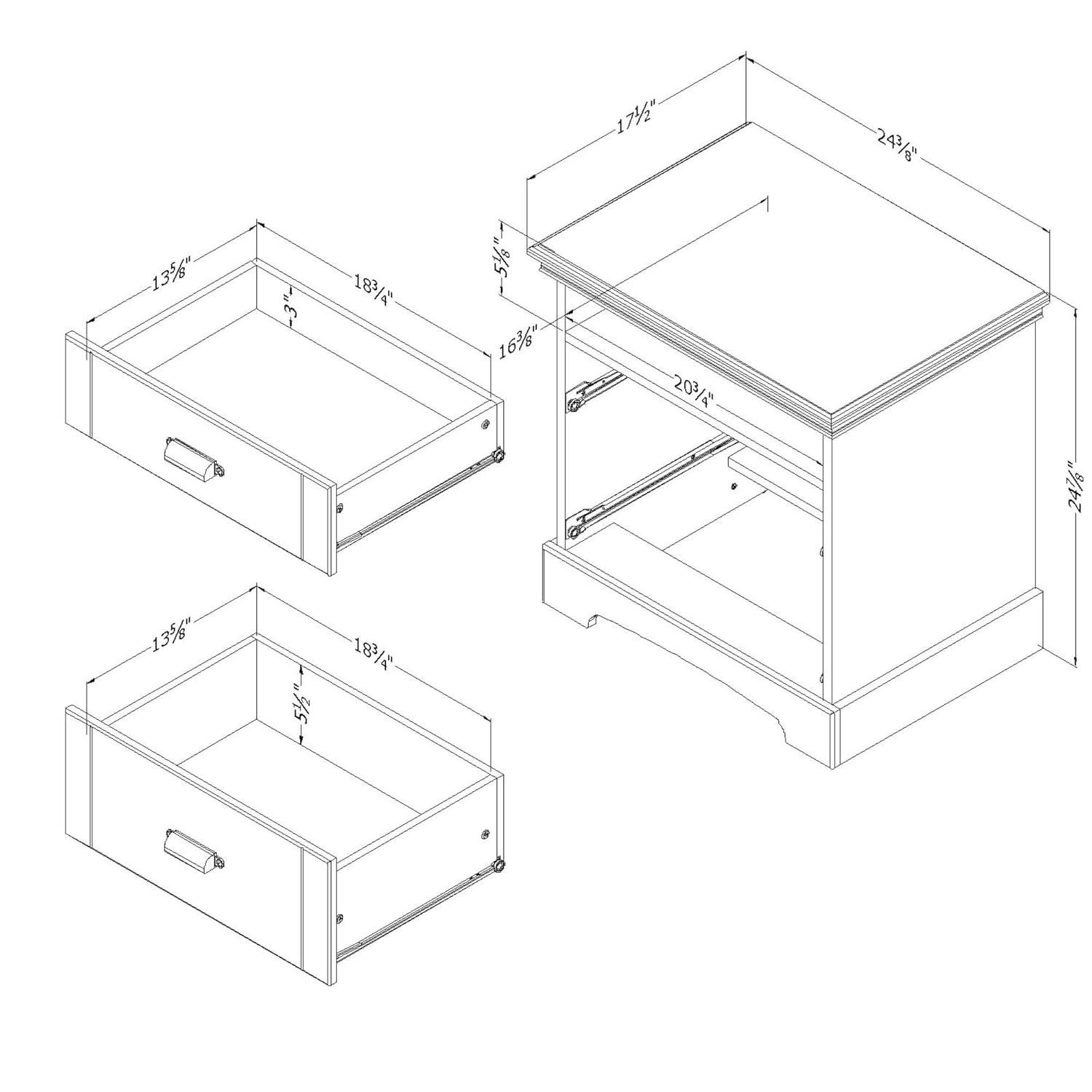 Avilla 2 - Drawer Nightstand