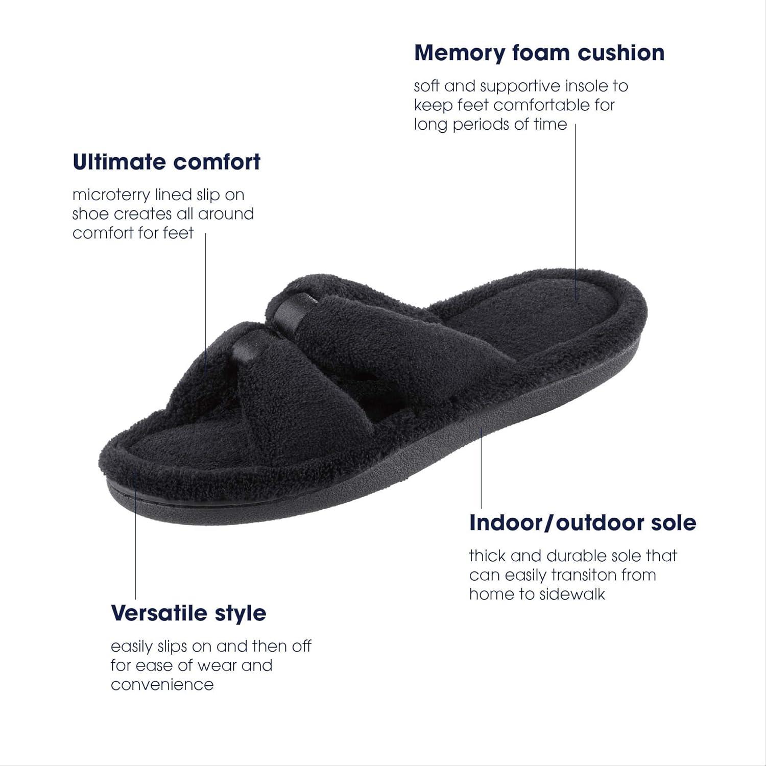 Black Cotton Blend Satin Slide Sandal for Casual Walking