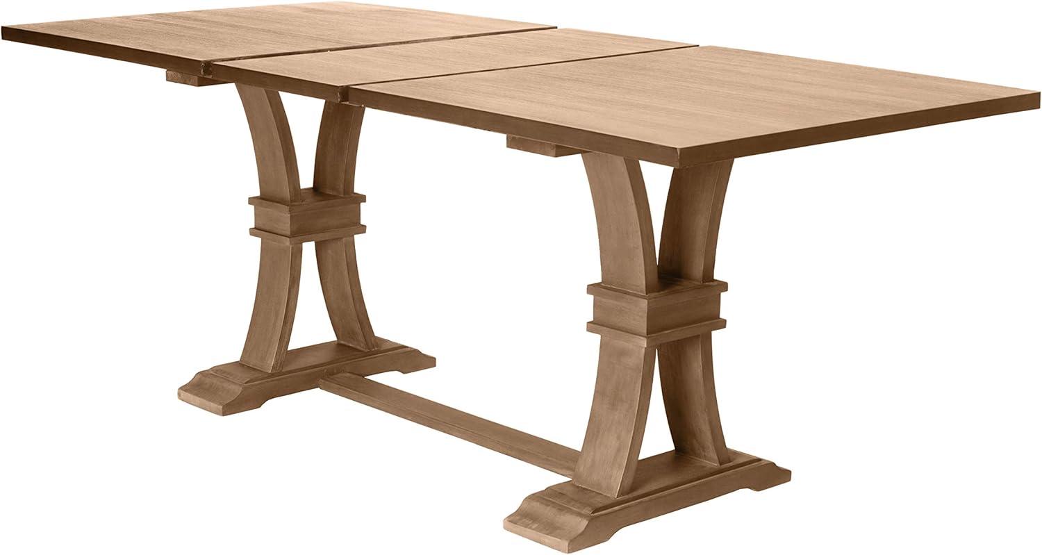 Rustic Reclaimed Wood Extendable Counter Height Dining Table