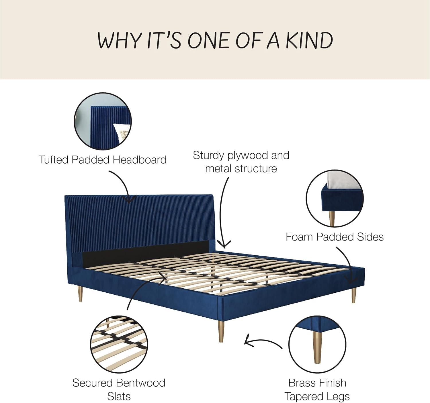 Daphne Upholstered Platform Bed