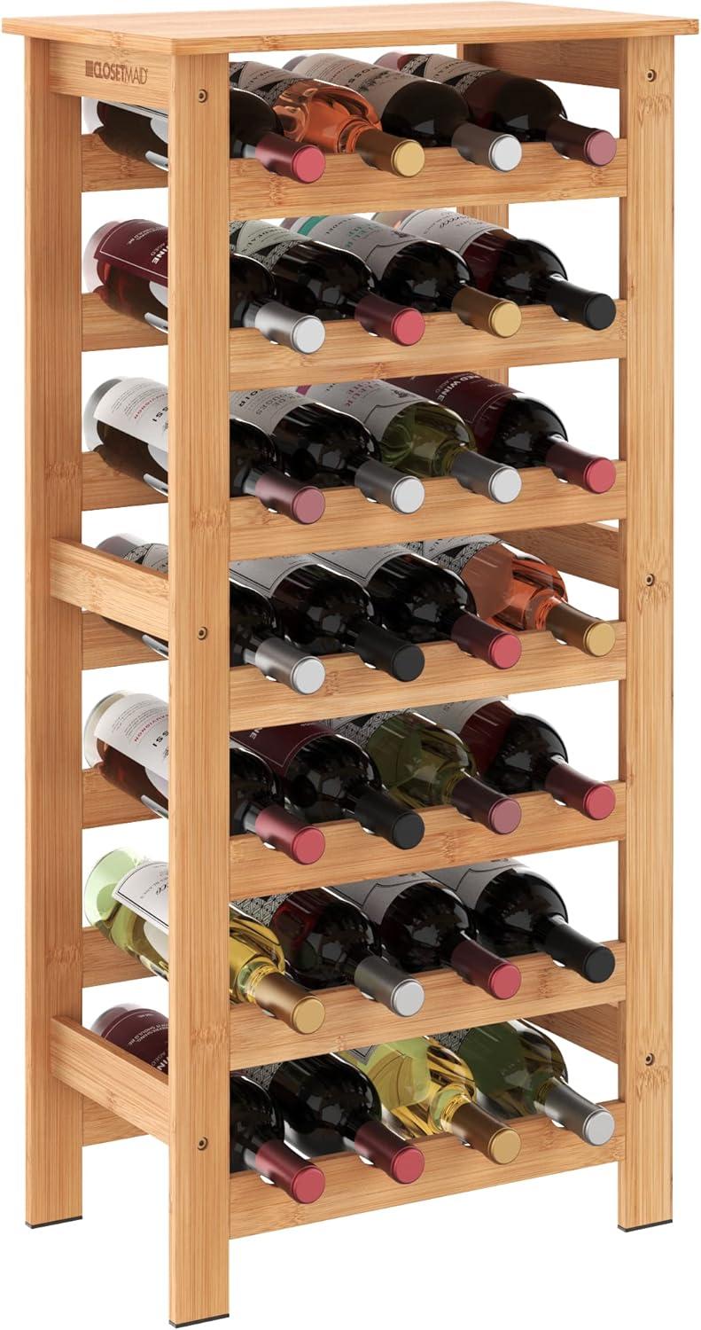 Bamboo 28 Bottle Wine Rack