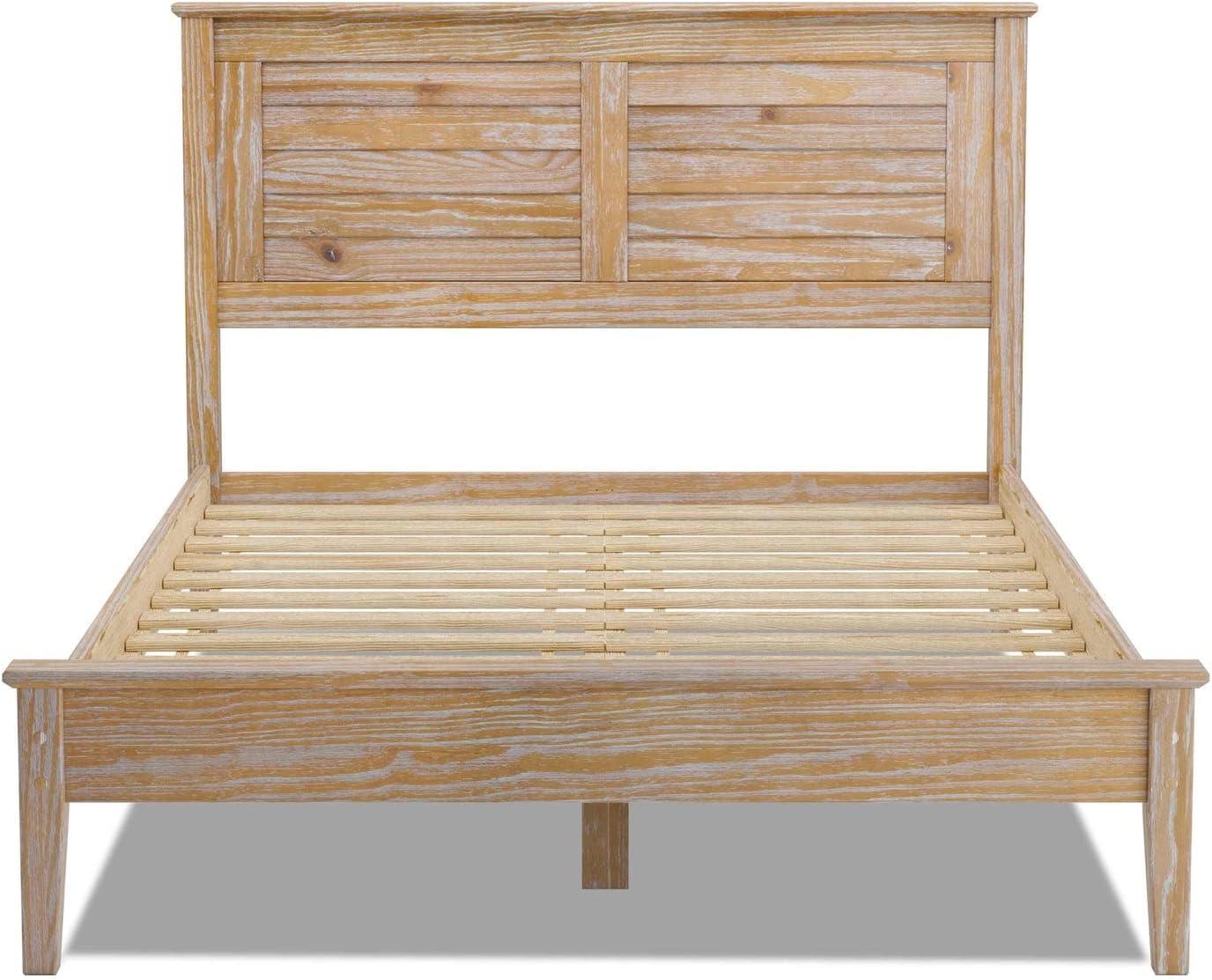 Greenport Solid Wood Louvered Bed