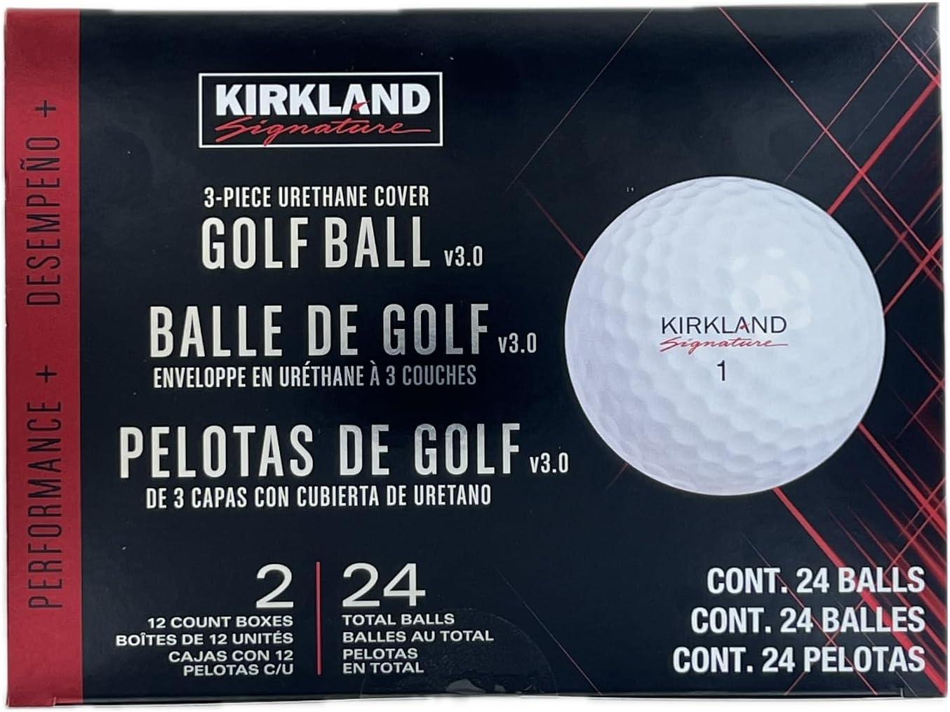 Kirkland Signature 3-Piece Urethan Cover Golf Ball, 24 Balls