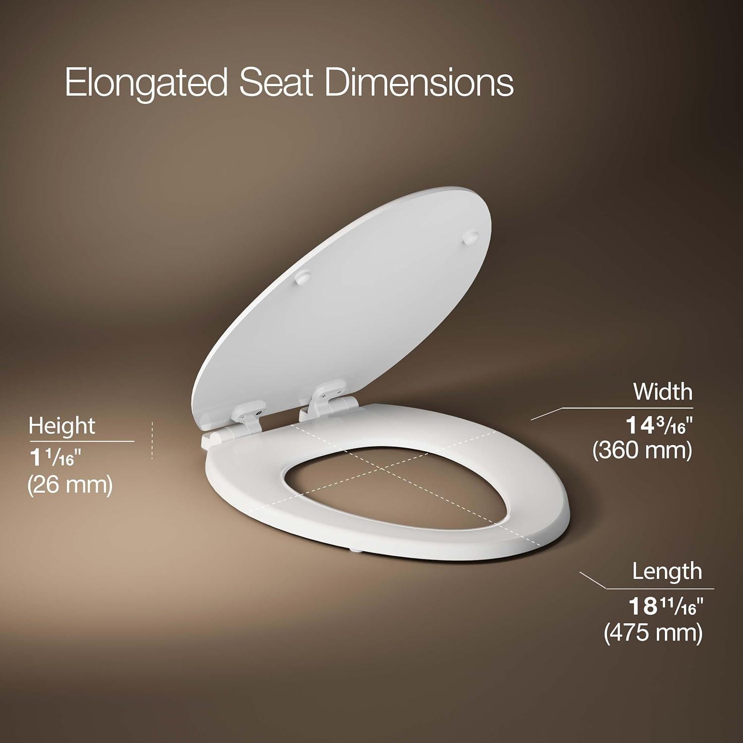 Triko Quiet-Close Elongated Toilet Seat