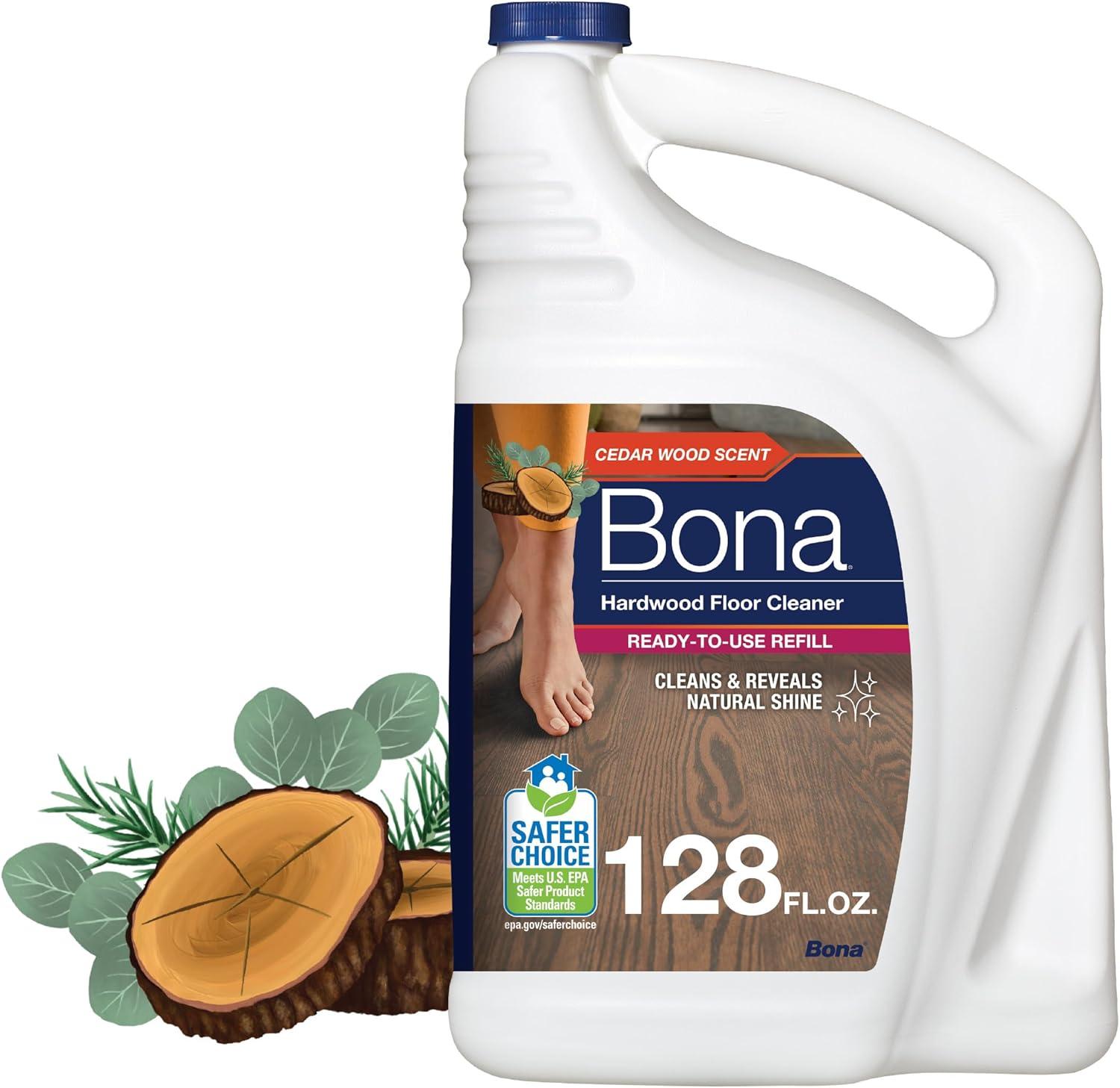 Bona Cedarwood Scent Hardwood Floor Cleaner Refill 128 oz