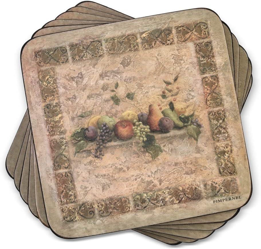 Pimpernel Tuscan Palette Coasters 4"X 4"