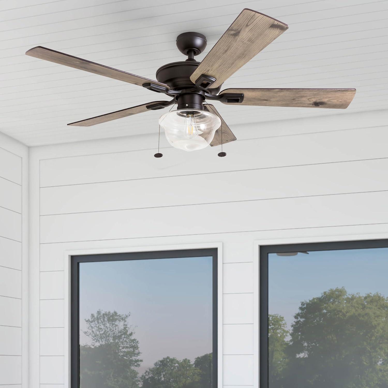 Prominence Home 52" Abner Indoor/Outdoor Bronze Ceiling Fan