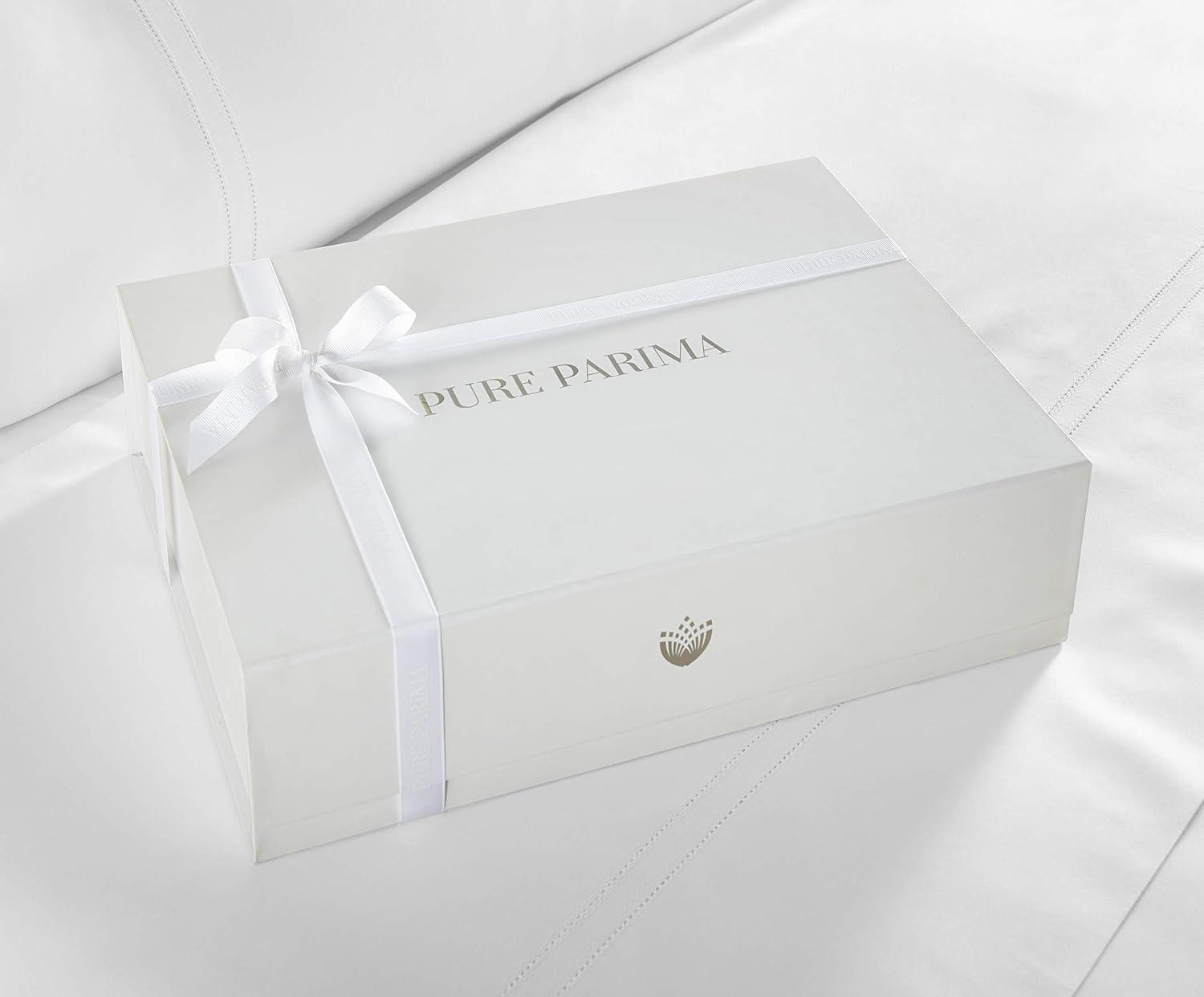 White Queen Cotton Sateen Weave Duvet Cover Set