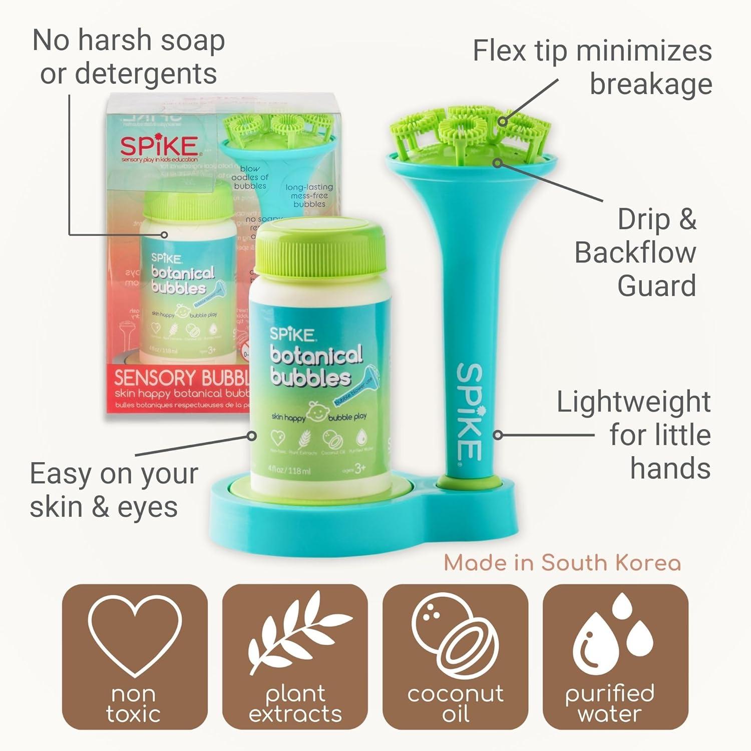 Innobaby Spike Bubble Blower with 4 oz Bubble Solution and Dipping Tray