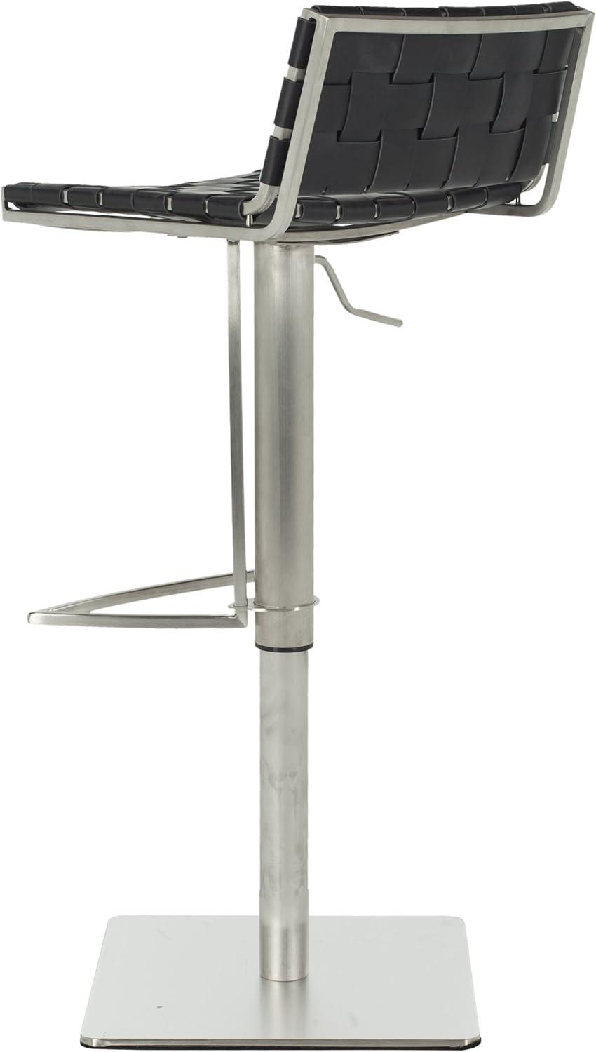 Mitchell Gas Lift Swivel Bar Stool - FOX3001 - Black - Safavieh Couture