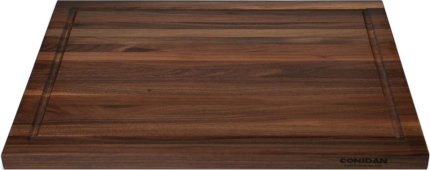 CONSDAN CONSDAN Wood Cutting Board, Black Walnut