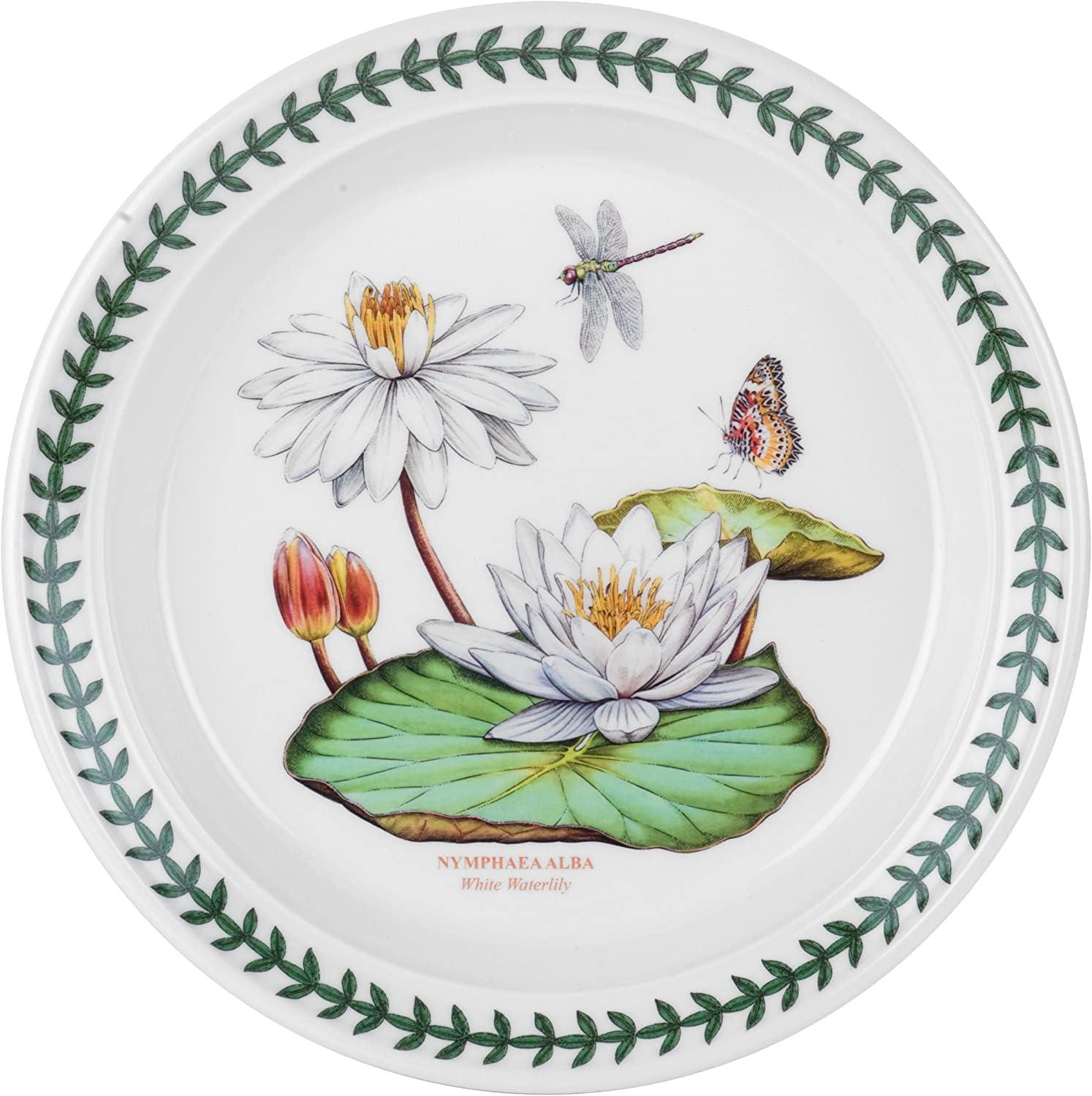 Exotic Floral Ceramic Salad Plates Set of 6