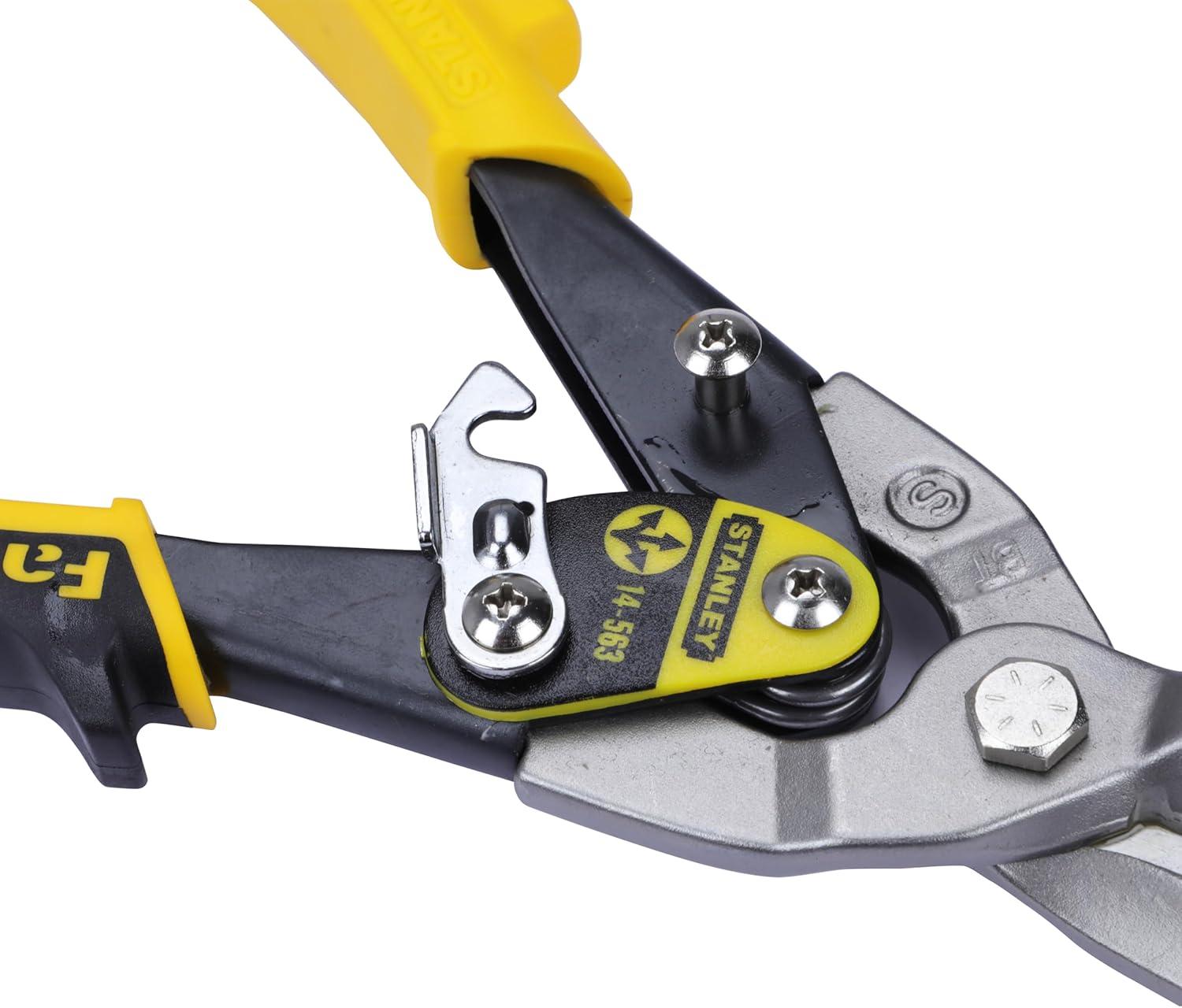 STANLEY - Yellow Aviation Snips Straight Cut 250mm (10in)