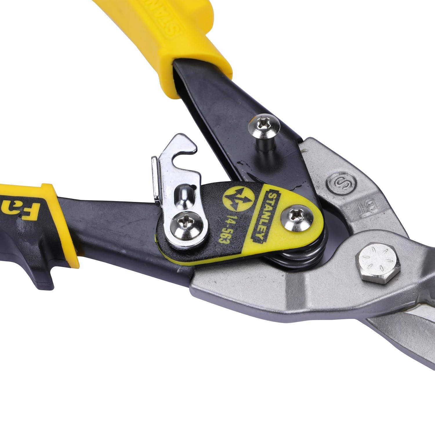 STANLEY - Yellow Aviation Snips Straight Cut 250mm (10in)