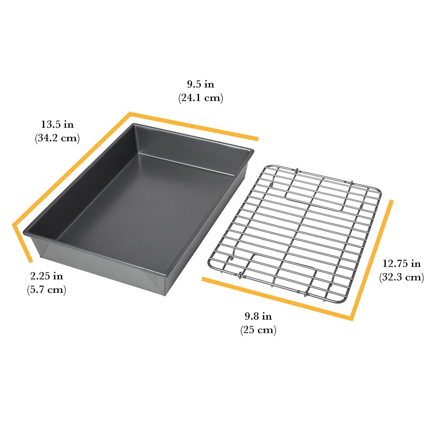 Chicago Metallic Chicago Metallic Professional 13-Inch Non-Stick Roast Pan With Rack