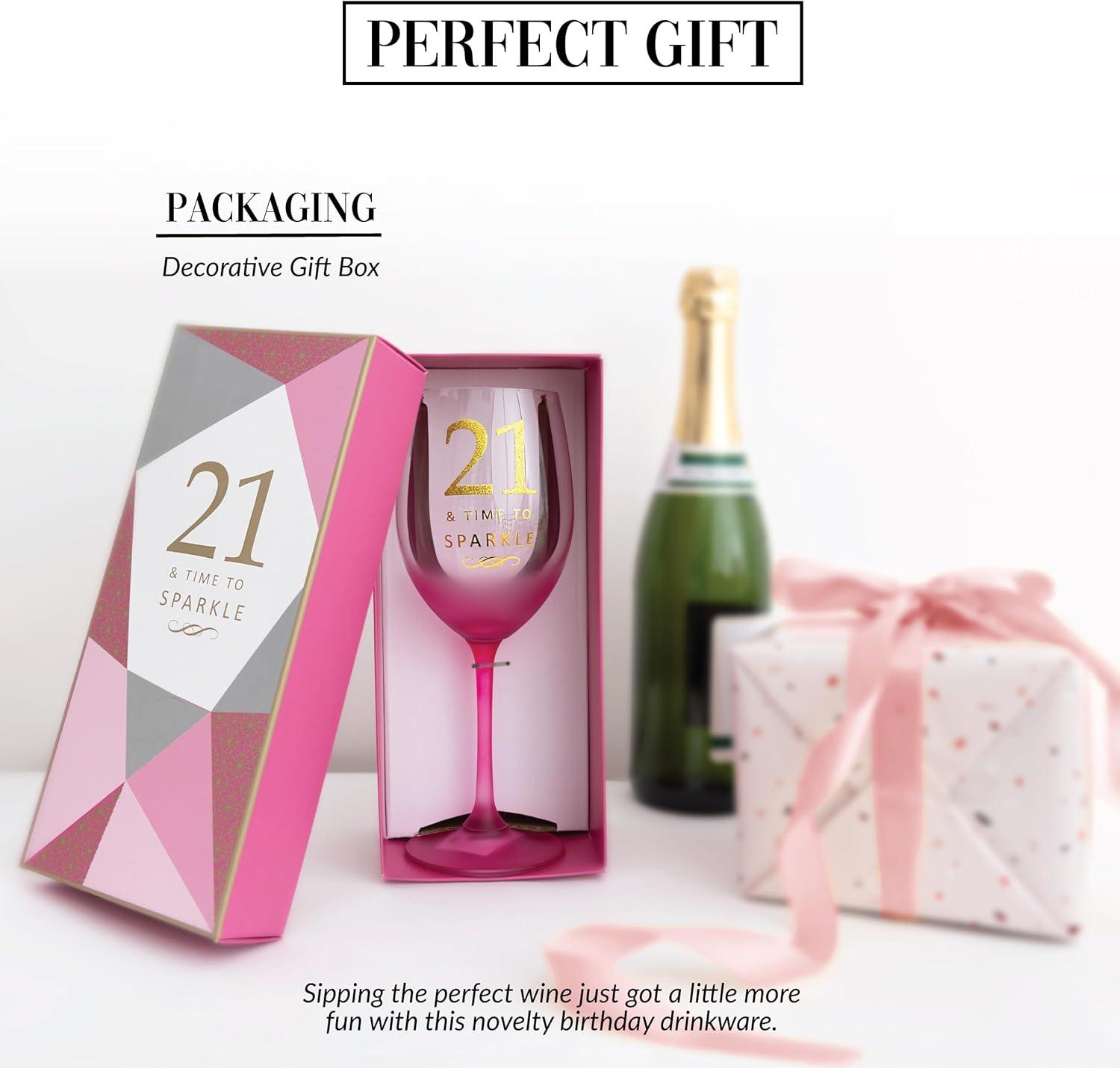 21 - Gift Boxed 19 oz Crystal Wine Glass