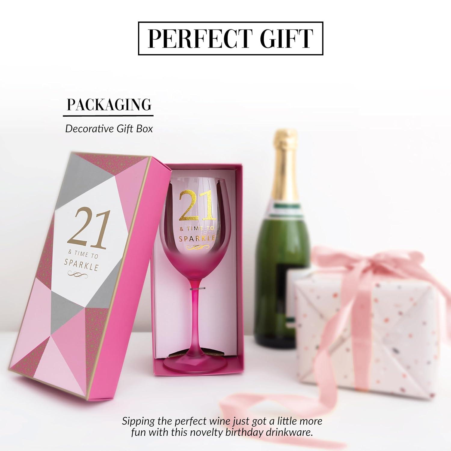 21 - Gift Boxed 19 oz Crystal Wine Glass