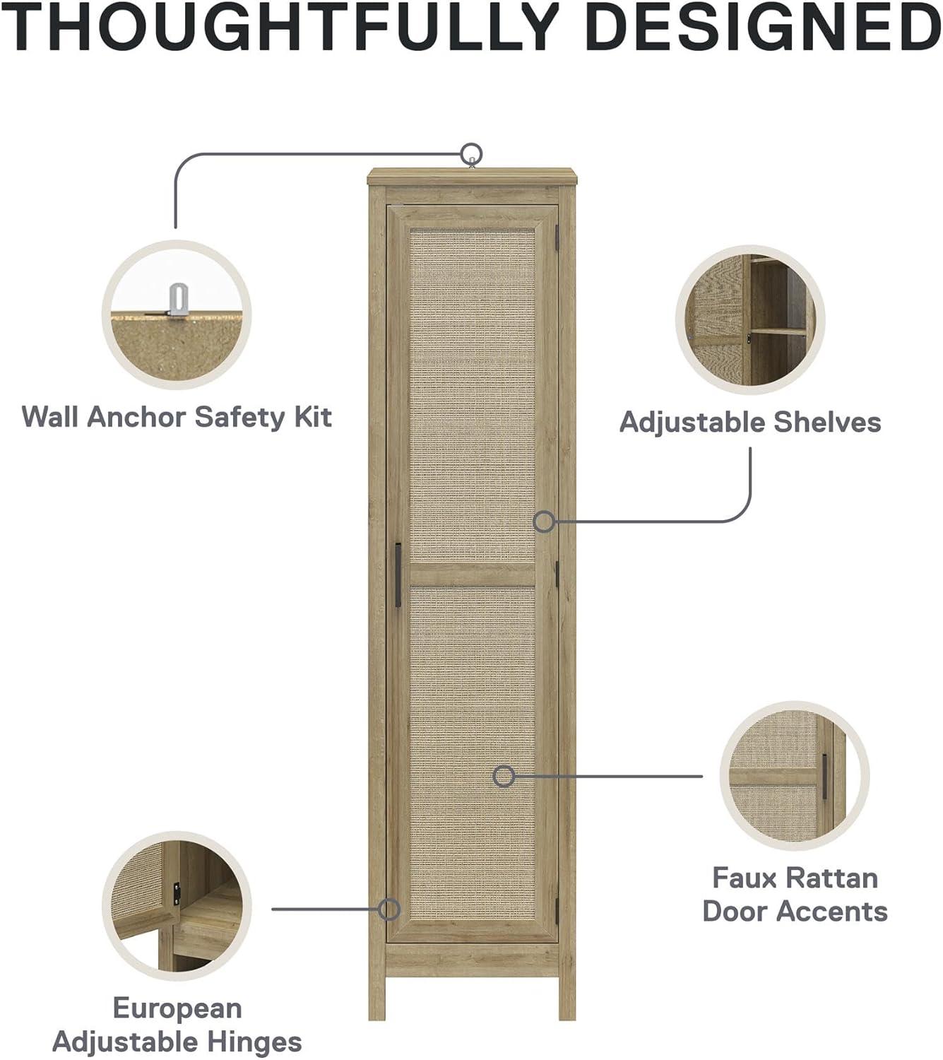 Ameriwood Home Wimberly Tall 1 Door Cabinet