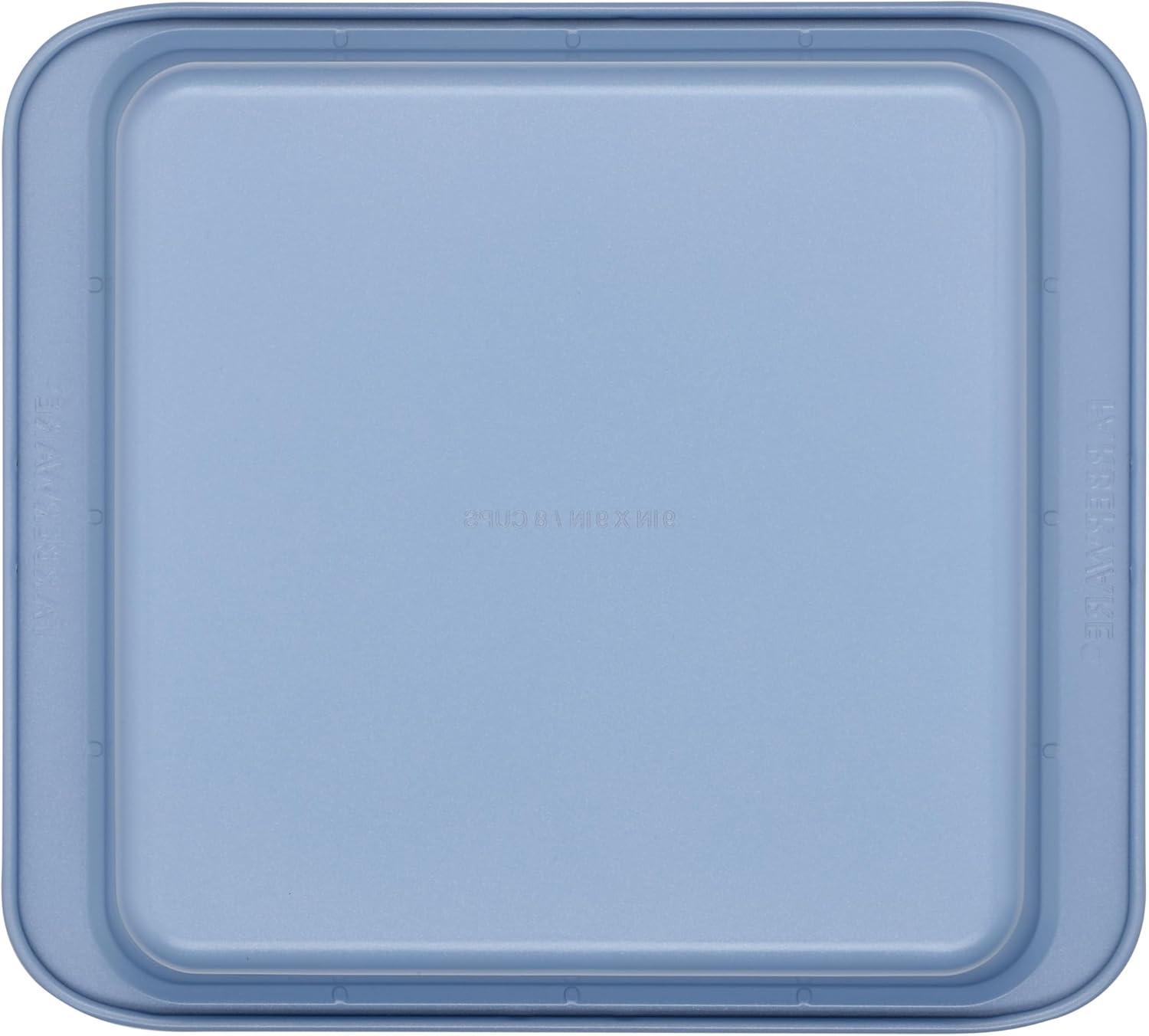 Farberware Farberware Easy Solutions Nonstick Bakeware Square Cake Pan, 9 Inch, Blue