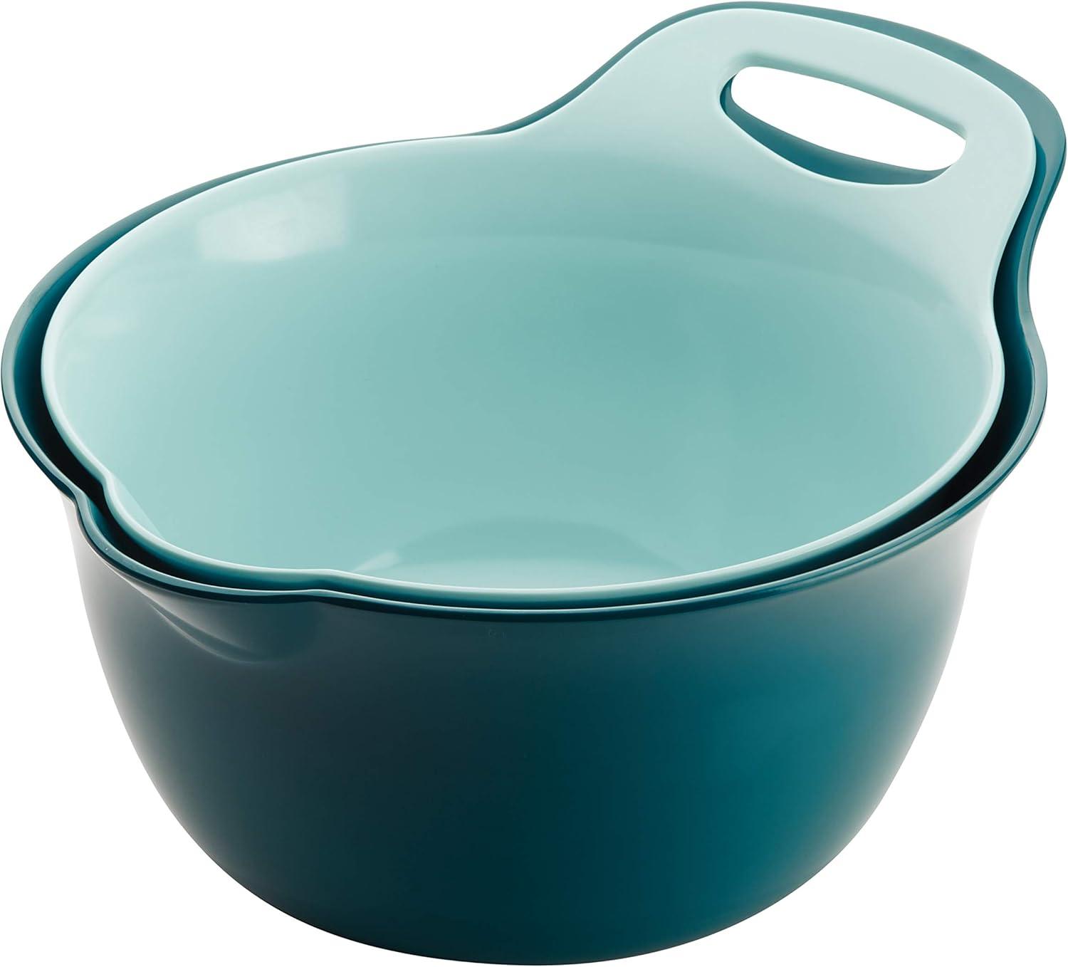 Rachael Ray Tools and Gadgets Nesting Mixing Bowl Set, 2-Piece 4Qt/5Qt