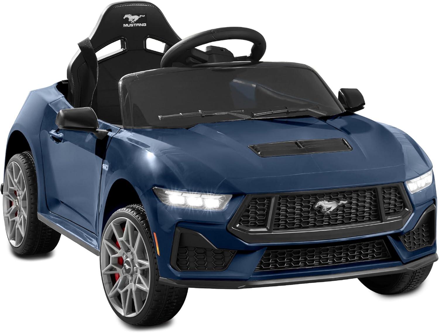 Best Choice Products Kids 12V Electric Ride-On Car Officially Licensed Ford Mustang w/ Remote, LED Lights