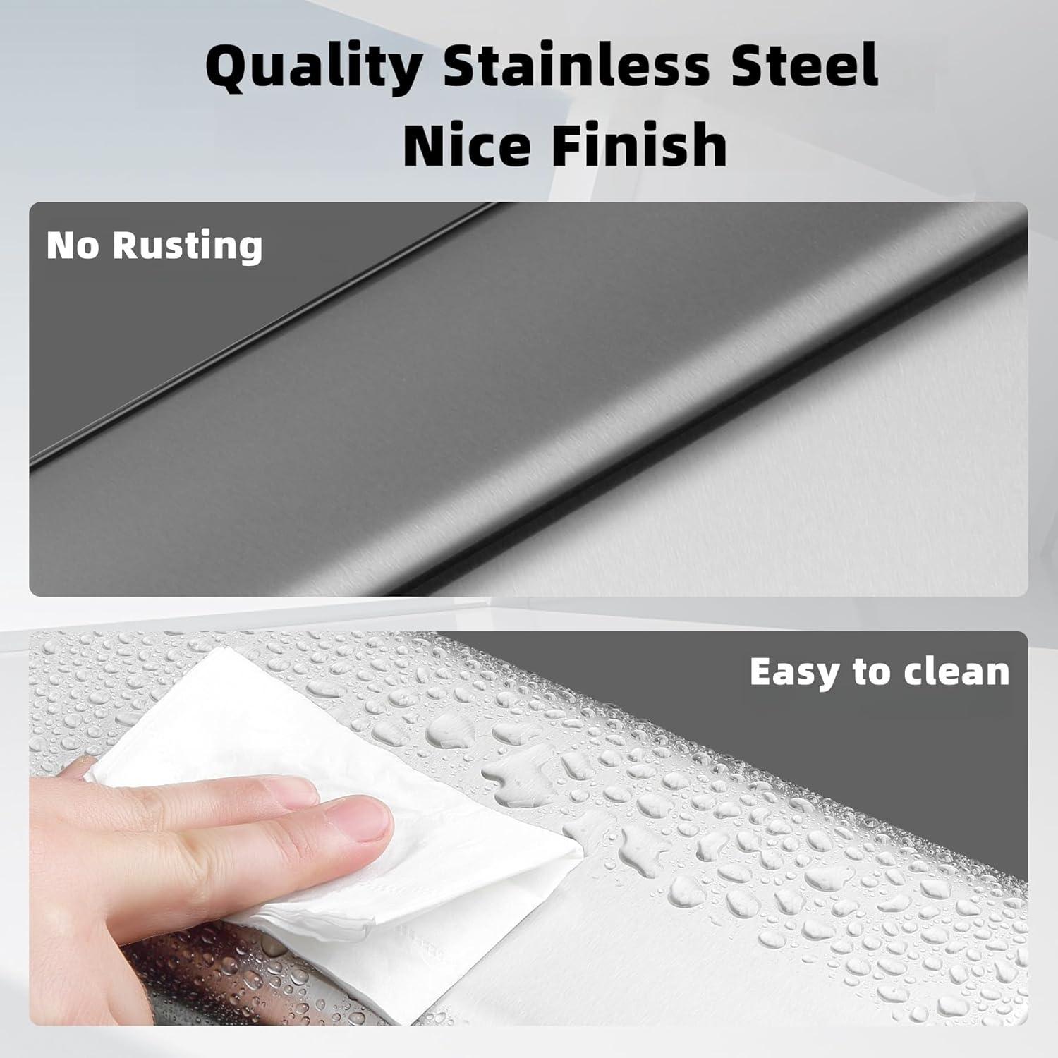 Stainless Steel Open-Top Trash Can - 2.1 Gallons