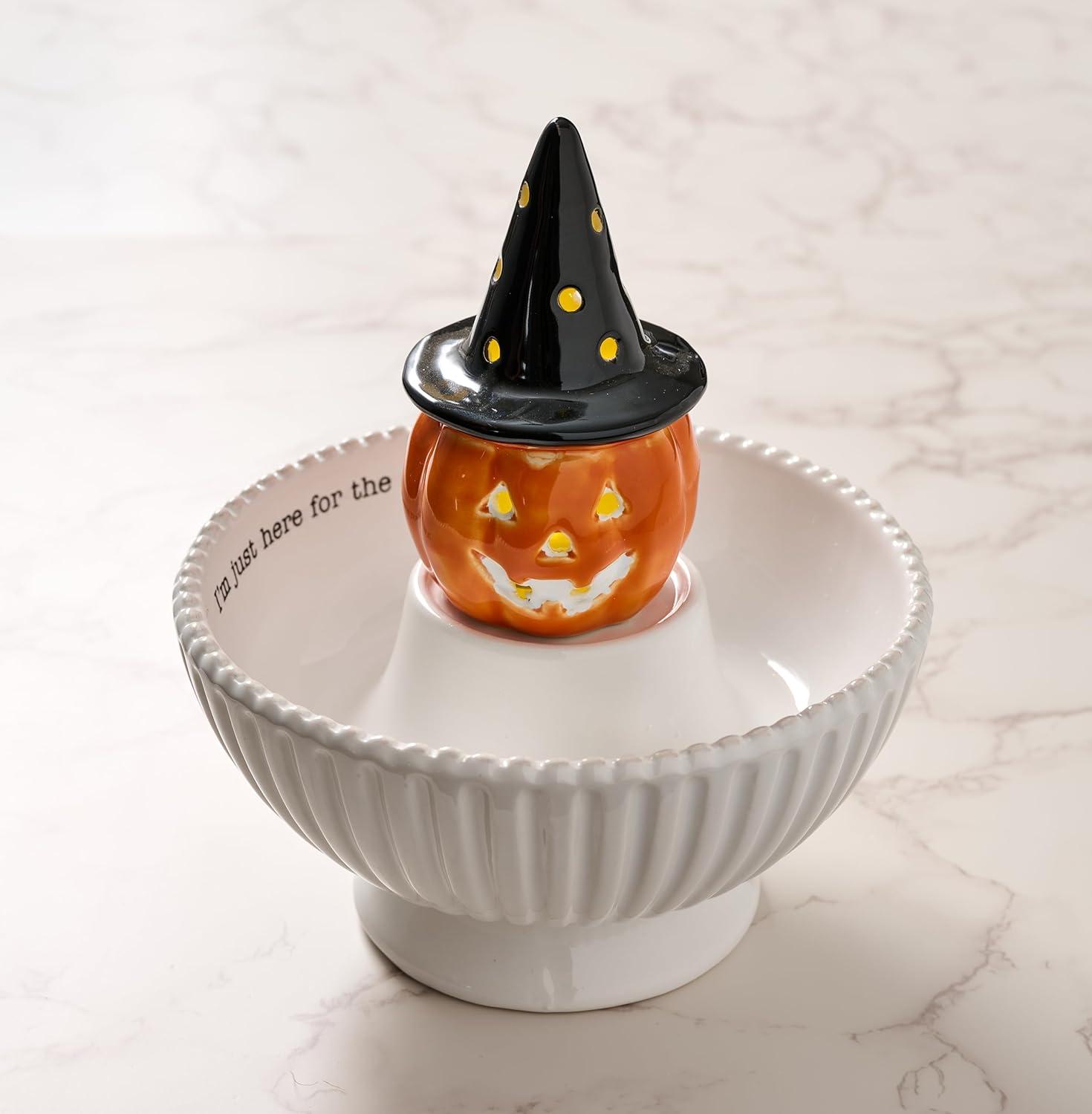 Mud Pie Circa Candy Bowl, 3 1/2" x 6 3/4" dia, WHITE