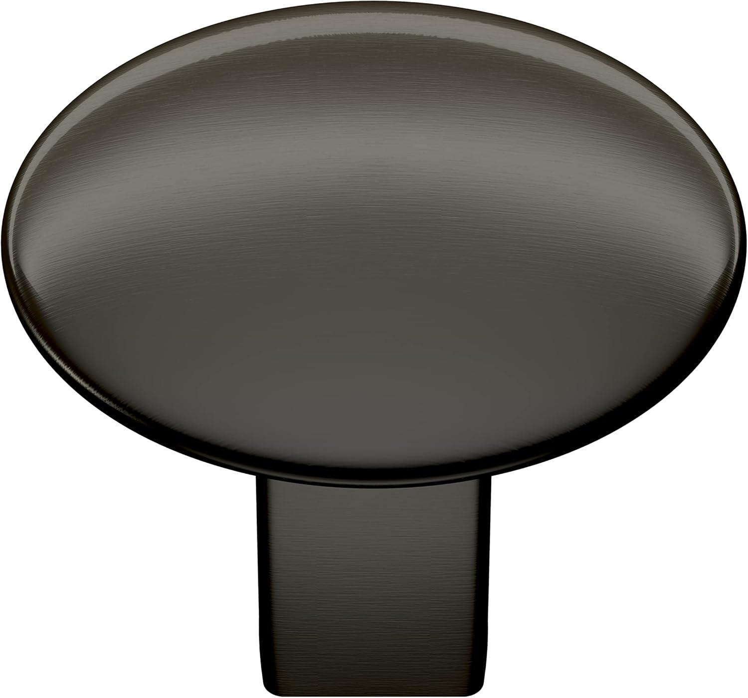 Amerock Riva 1-1/4 inch (32mm) Diameter Graphite Cabinet Knob