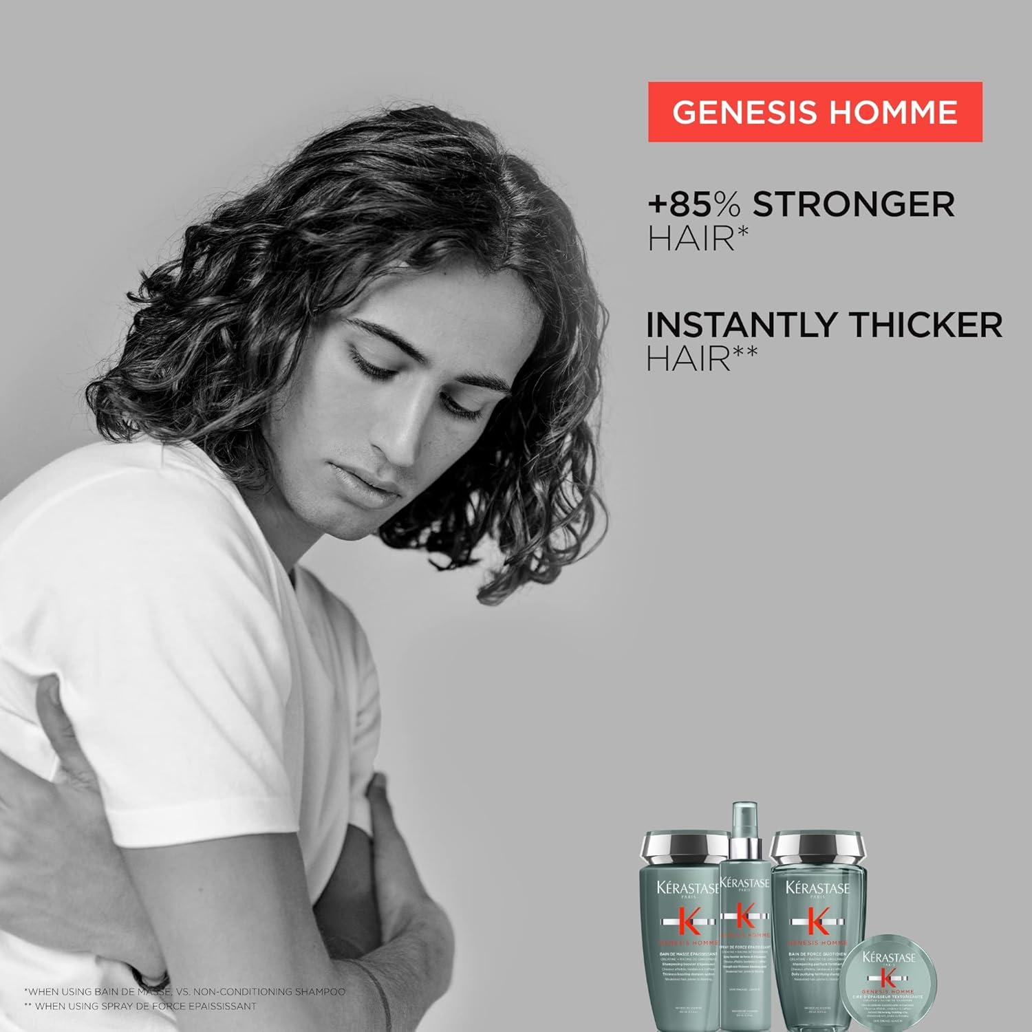 Kerastase K Genesis Homme Bain De Masse Epaississant Thickness Boosting Shampoo System, 8.5 oz
