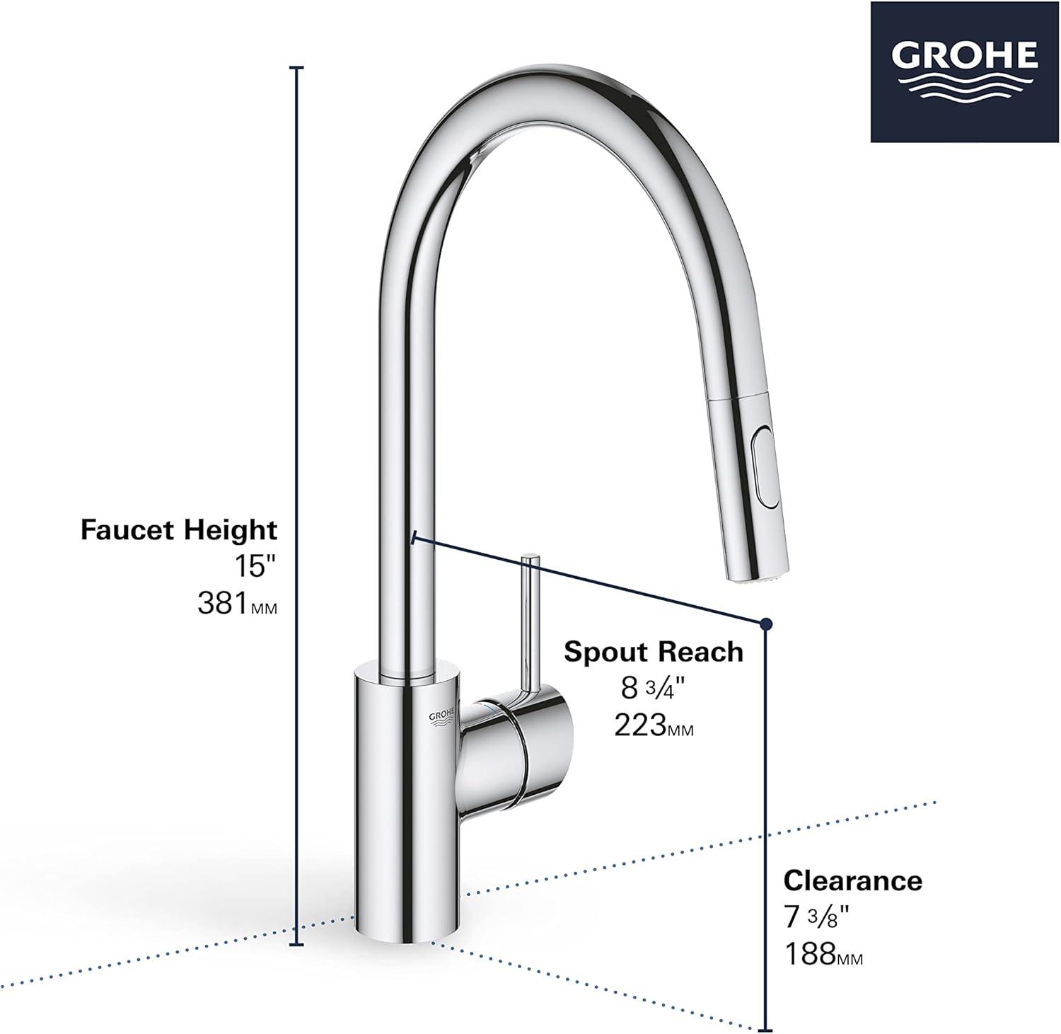 Concetto™ Pull Down Single Handle Kitchen Faucet