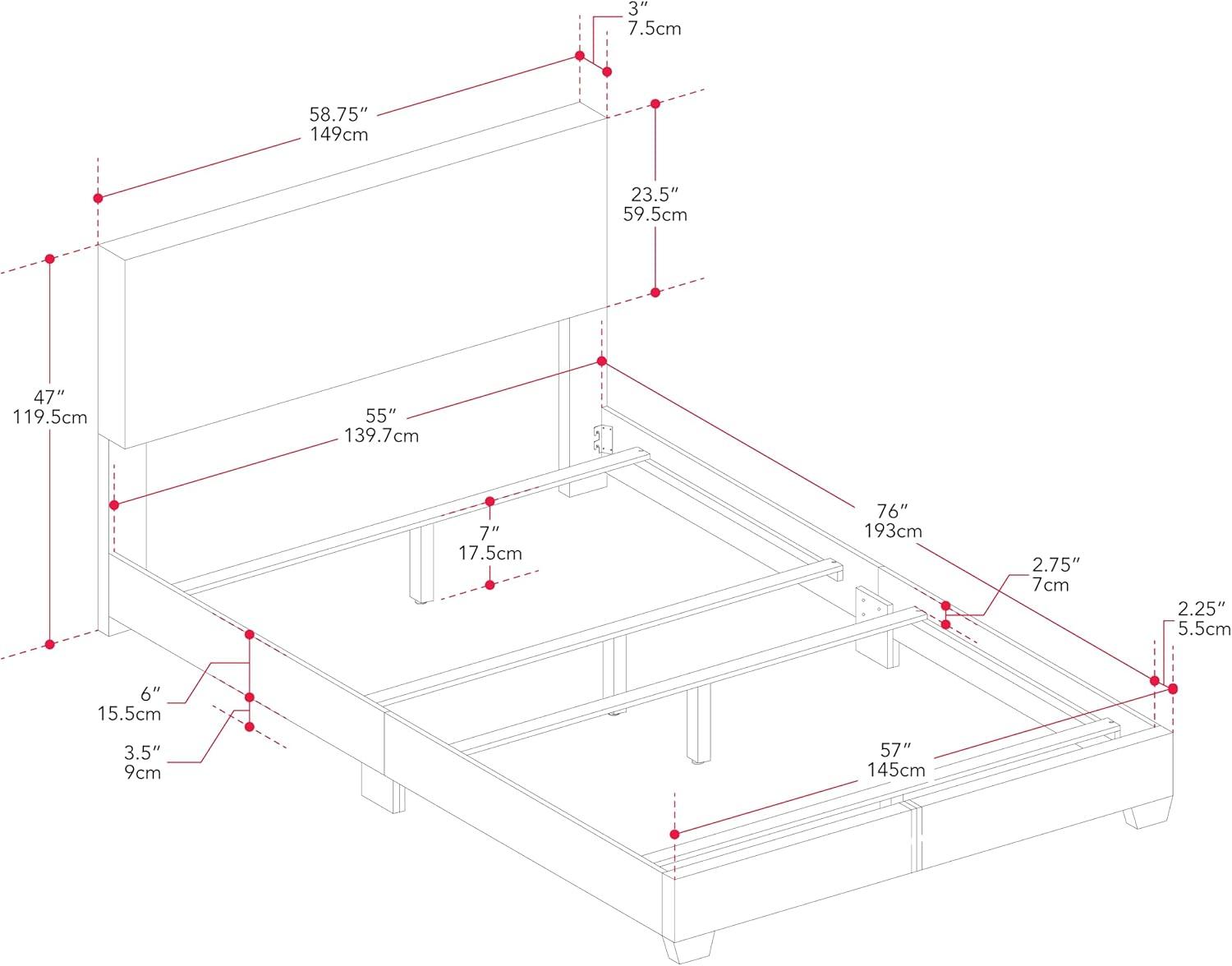 Celeste Modern Upholstered King Bed Beige - CorLiving: Transitional Style, Polyester Fabric, MDF & Wood Frame