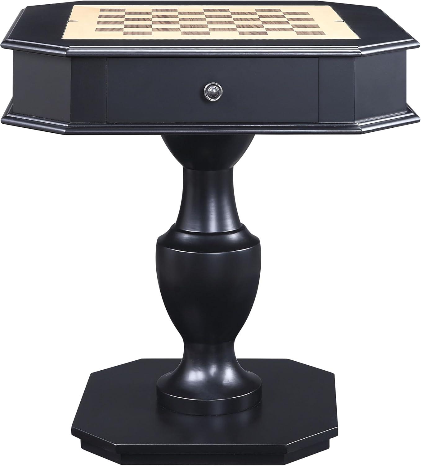 ACME Galini 2-Drawer Wooden Game Table in Black