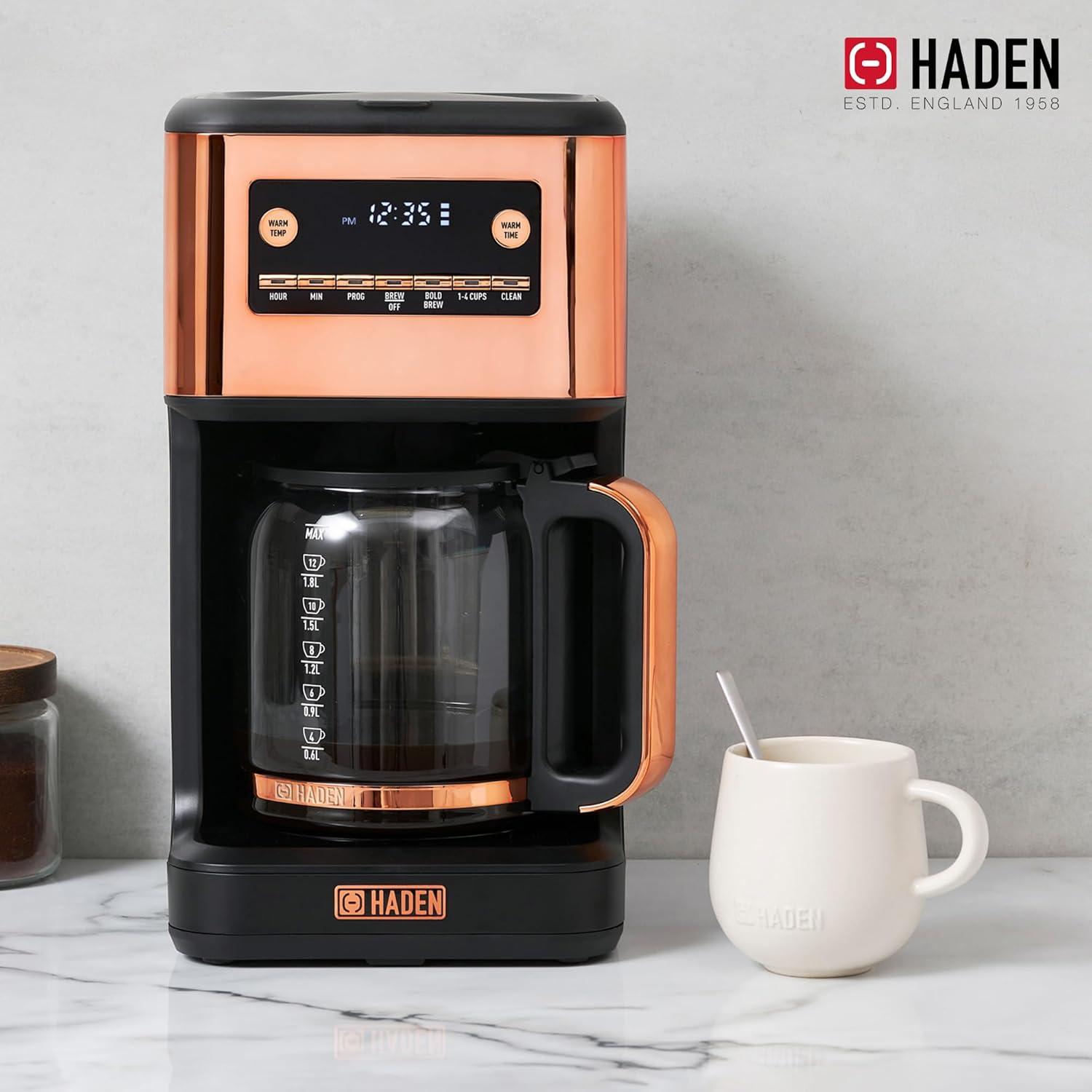 HADEN Generous Brew 14 Cup Digital Drip Coffee Maker with Control Settings