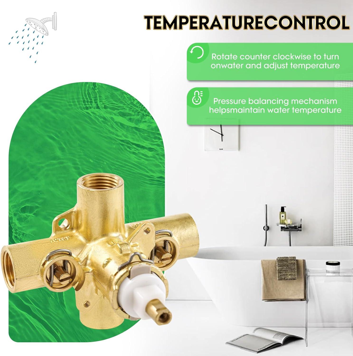 M-Pact Posi-Temp IPS Connection Pressure Balancing Valve