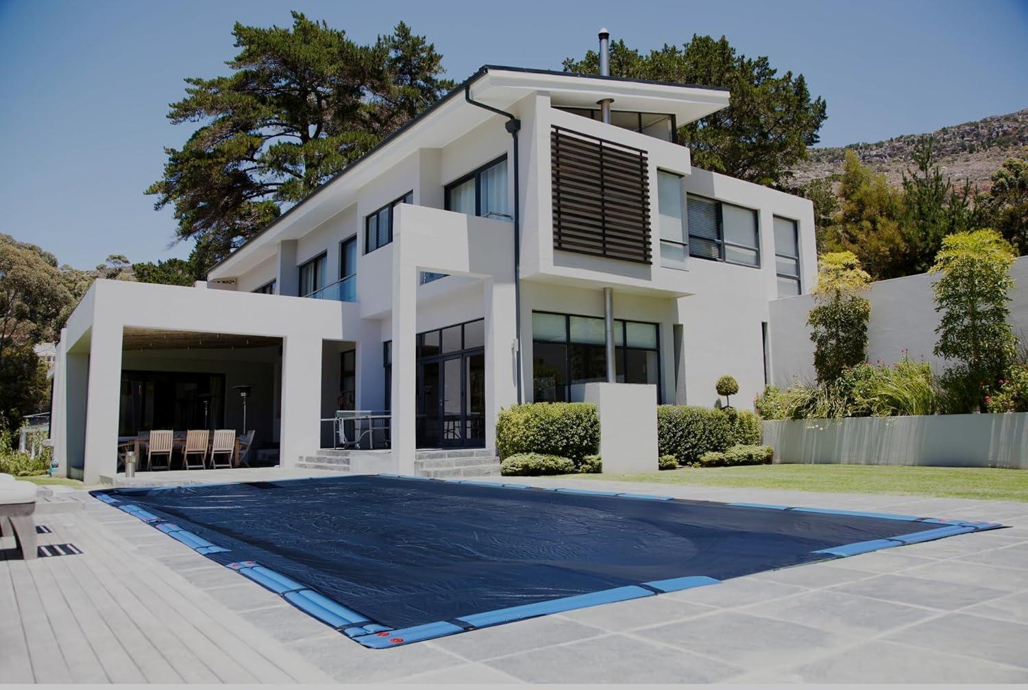 Winter Block inground Pool Laminated Polyethylene Winter Cover, Rectangular,18 x 36 ft