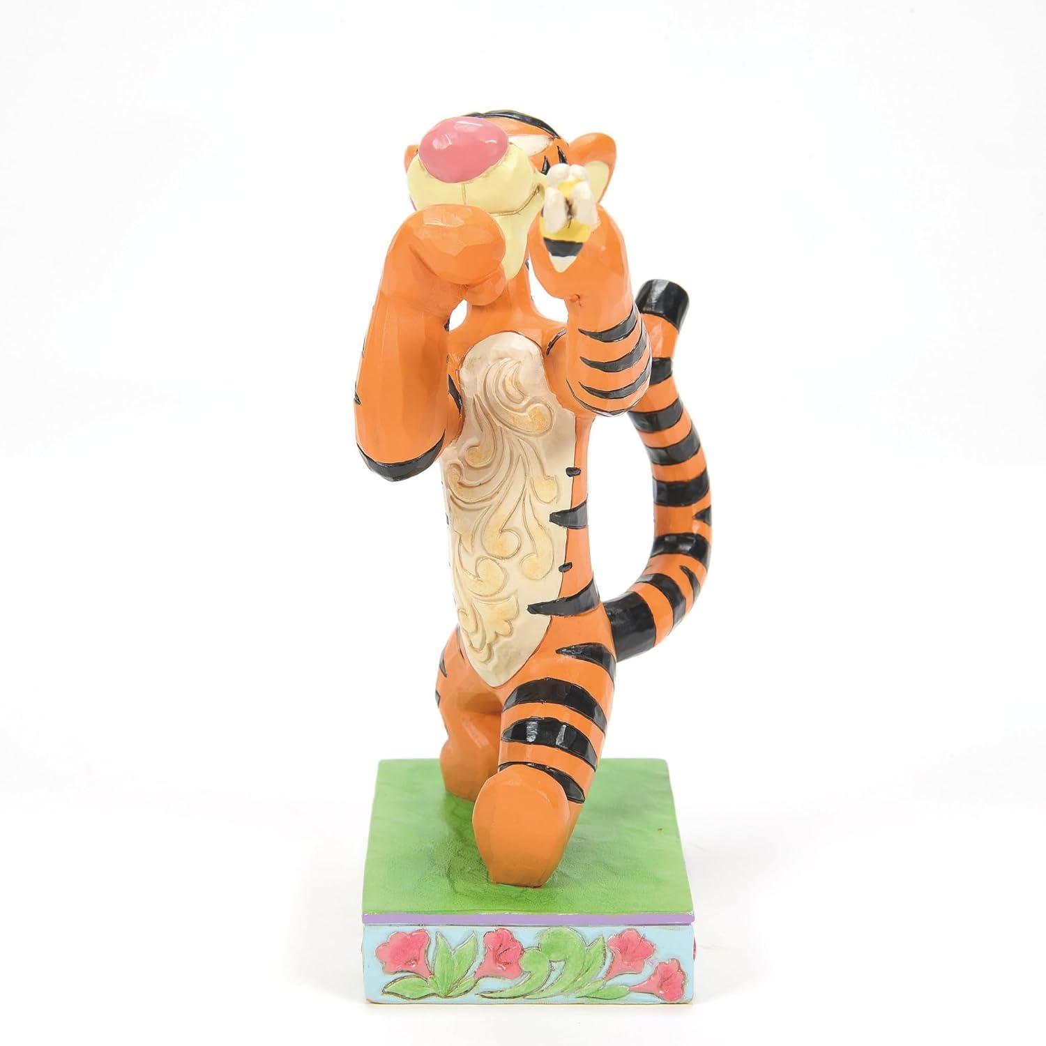 Jim Shore Disney Traditions Jim Shore Winnie the Pooh Tigger Fighting Bee Figurine 5.5in H