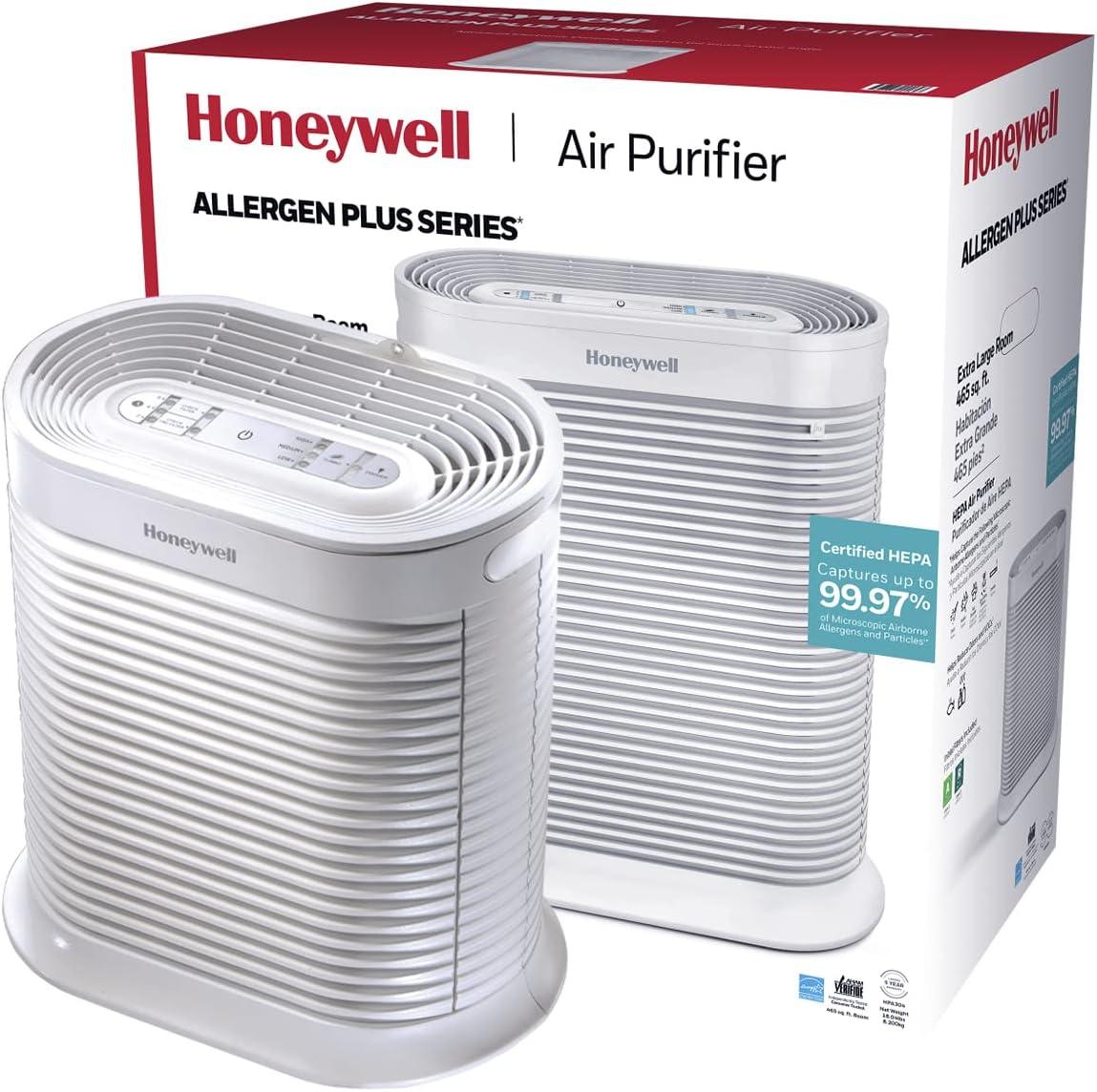 Honeywell White HEPA Air Purifier for Extra-Large Rooms