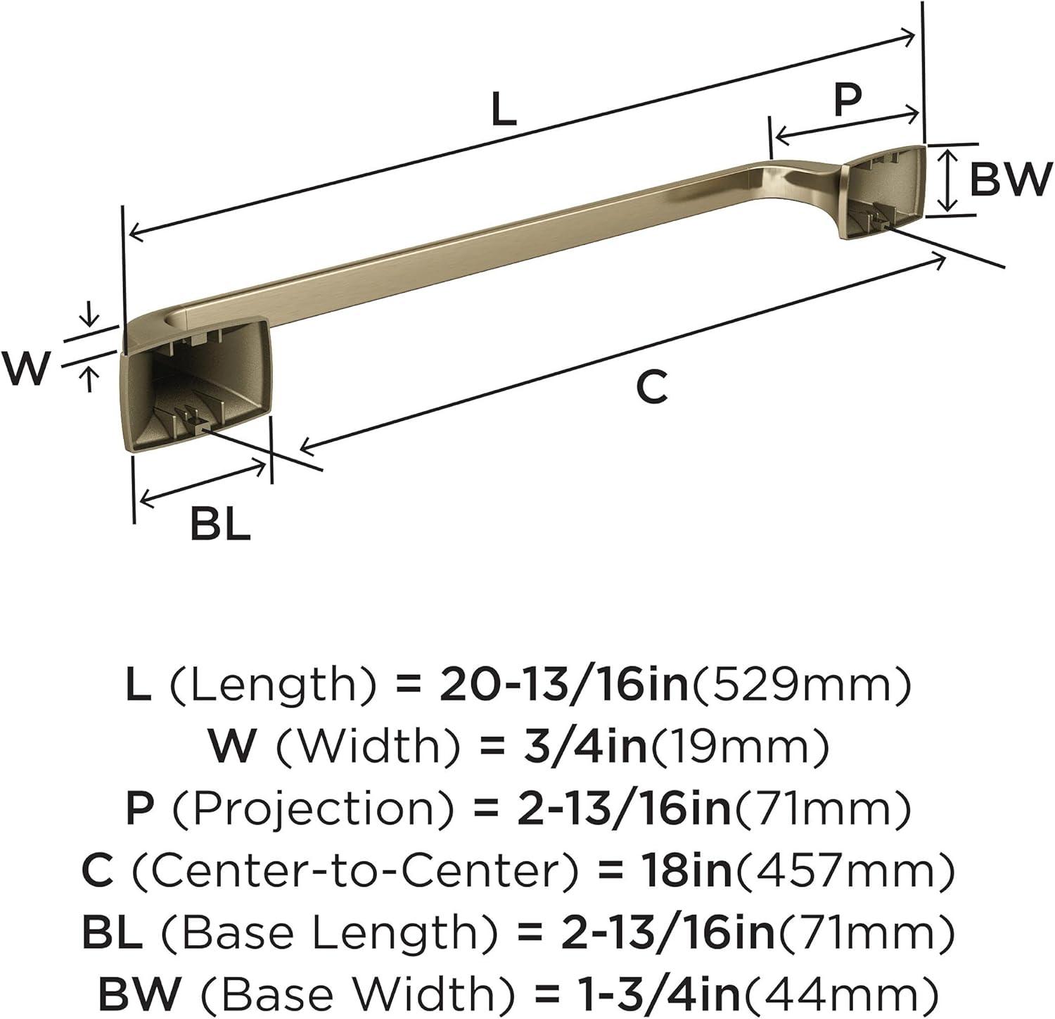 Highland Ridge 18" Golden Champagne Wall Mounted Towel Bar