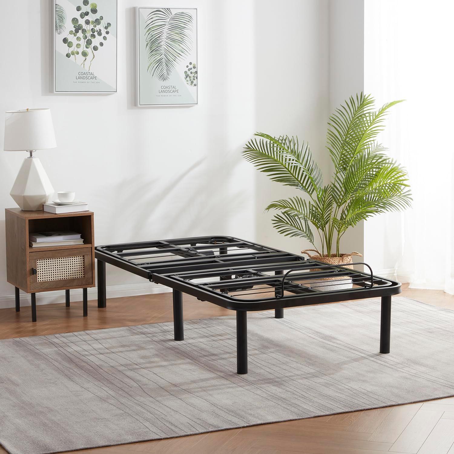 Bryt Basic Adjustable Bed Base, Full Size Bed Frame with Motorized Head and Foot Incline and Wireless Remote